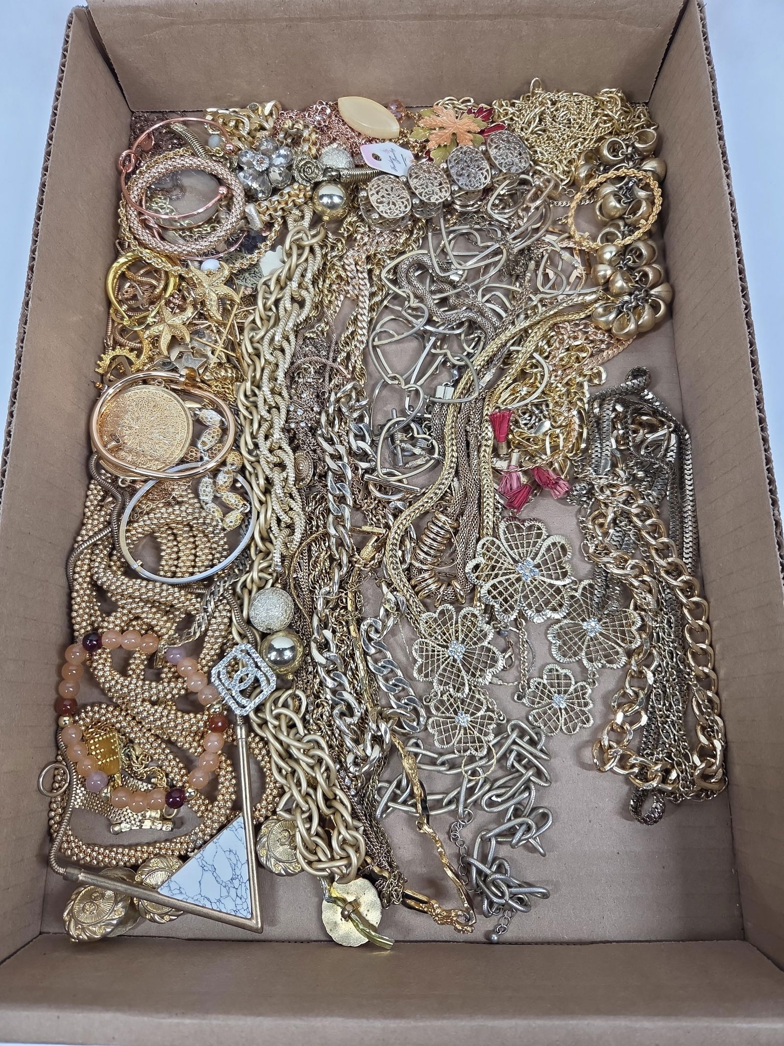Gold Toned Bracelets, Necklaces and Jewelry: A nice variety with both new and vintage pieces