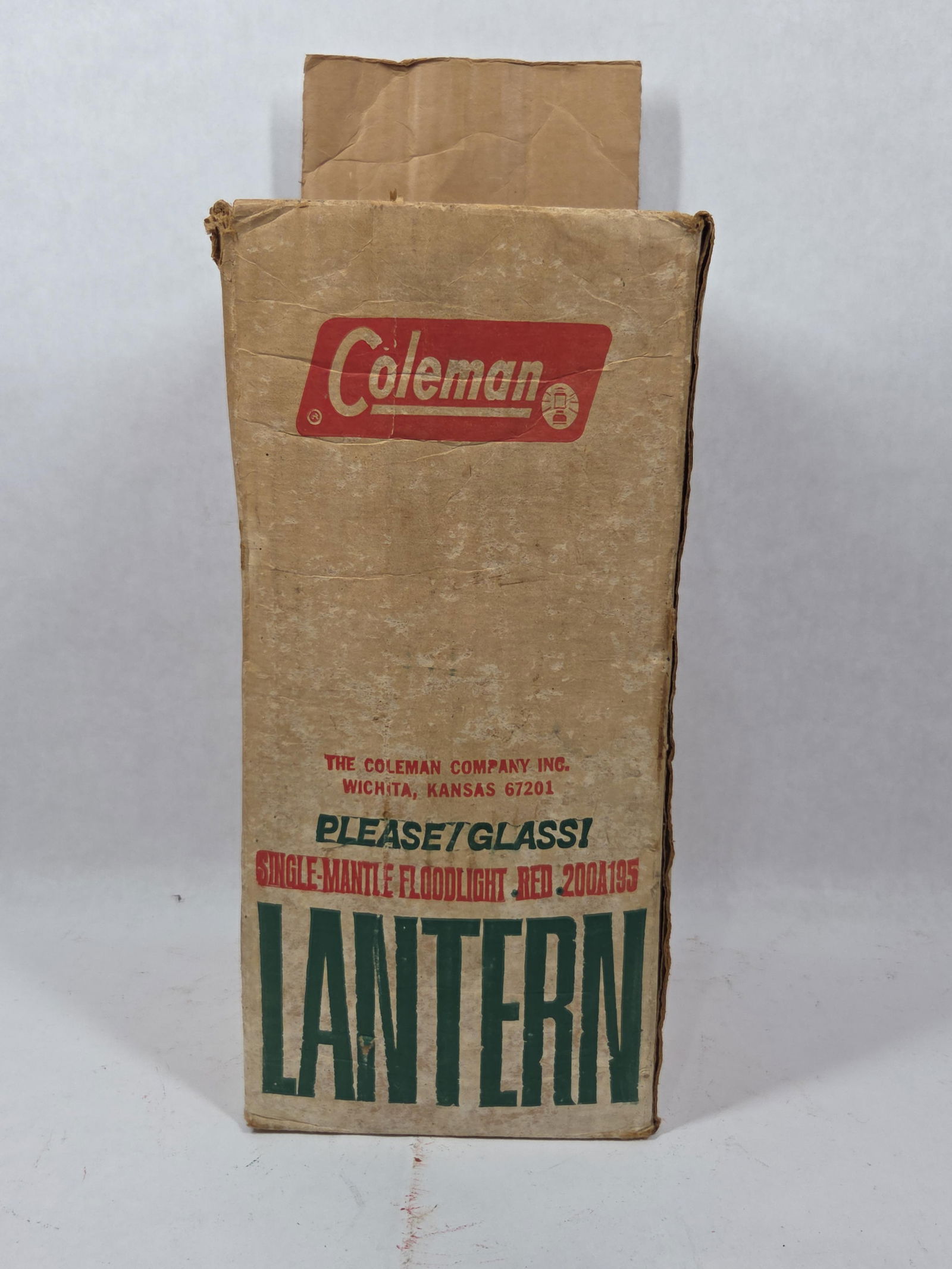 Coleman Single Mantle Red Lantern w/ Original Pyrex Globe in Packaging - 5