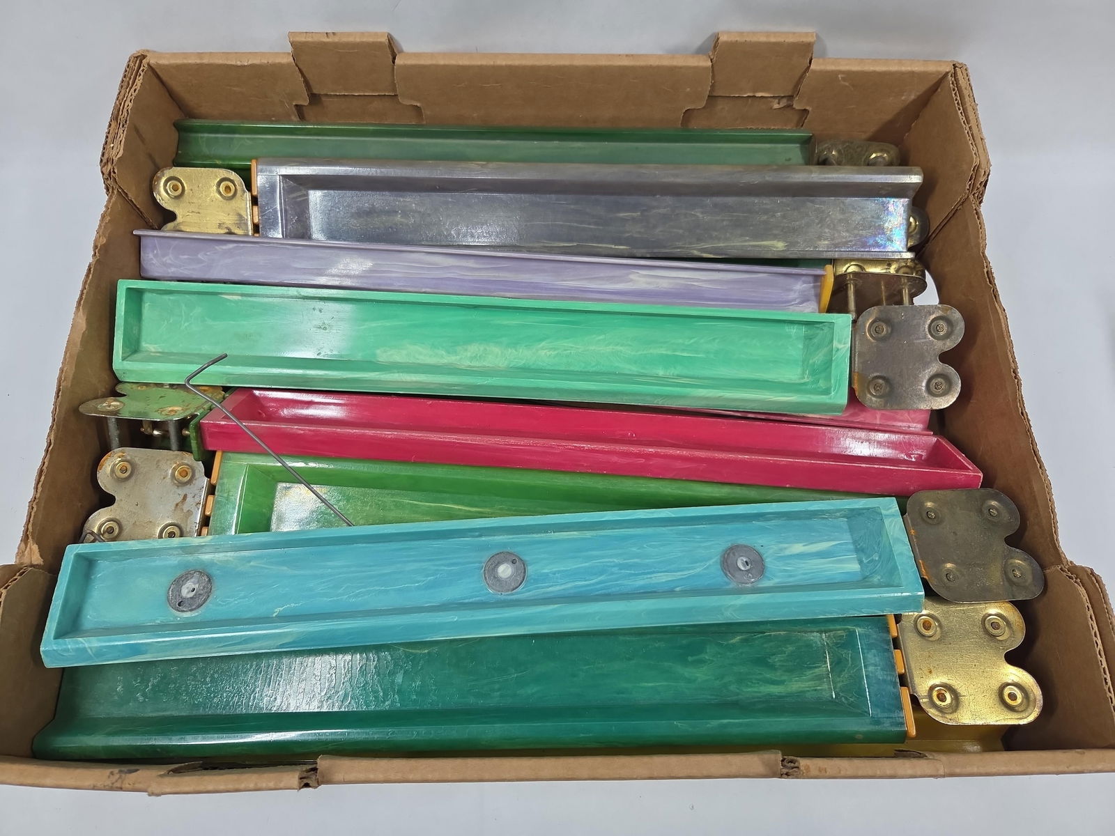 1930's Royal Bakelite Multi Colored Mah Jong Tile Cohen Rack Trays Inc. 13 (1 of 4)