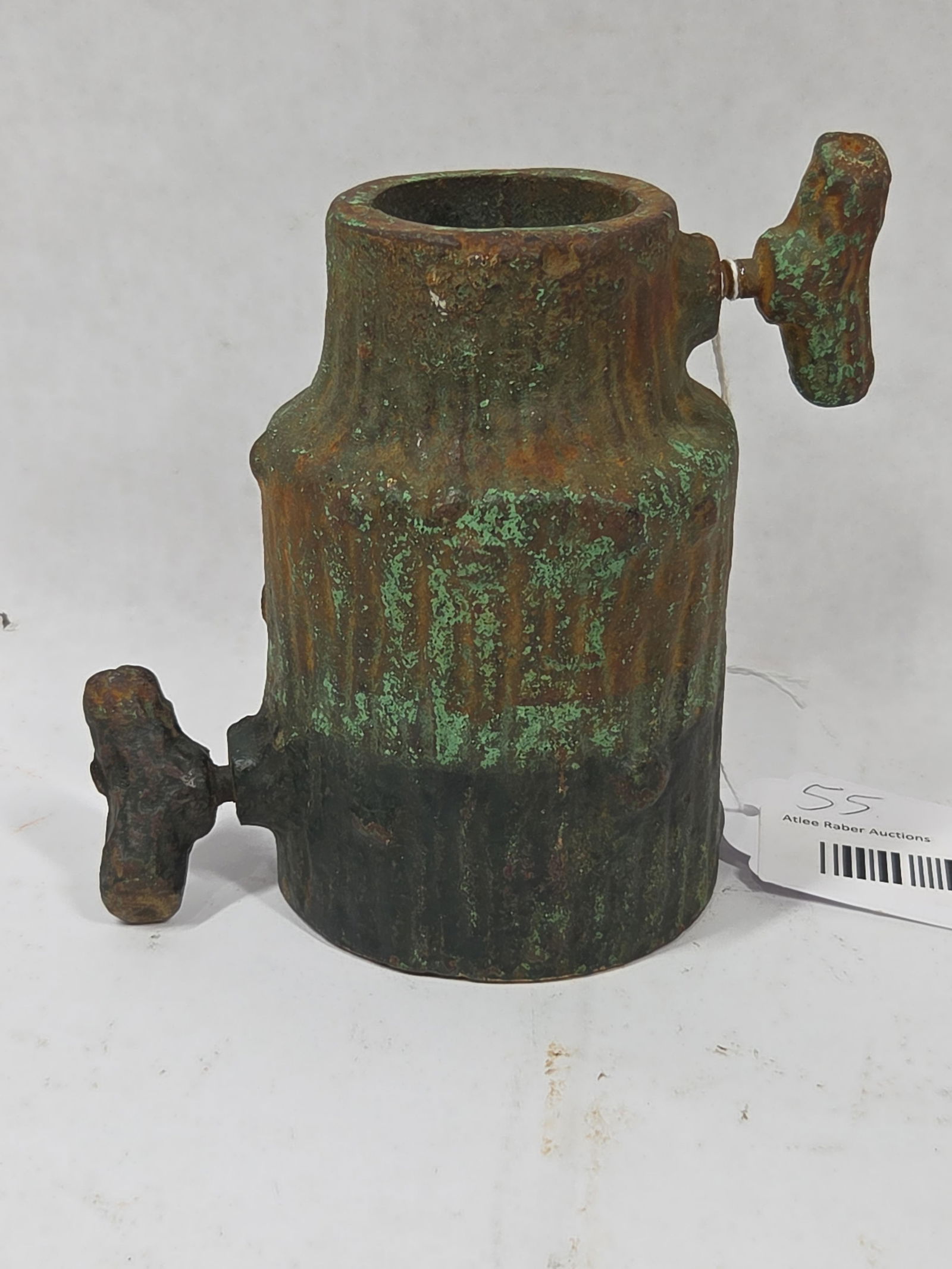 Antique Cast Iron Tree Stand Cuff: No base this early tree stand cuff topper is a rare find standing 5 in. H