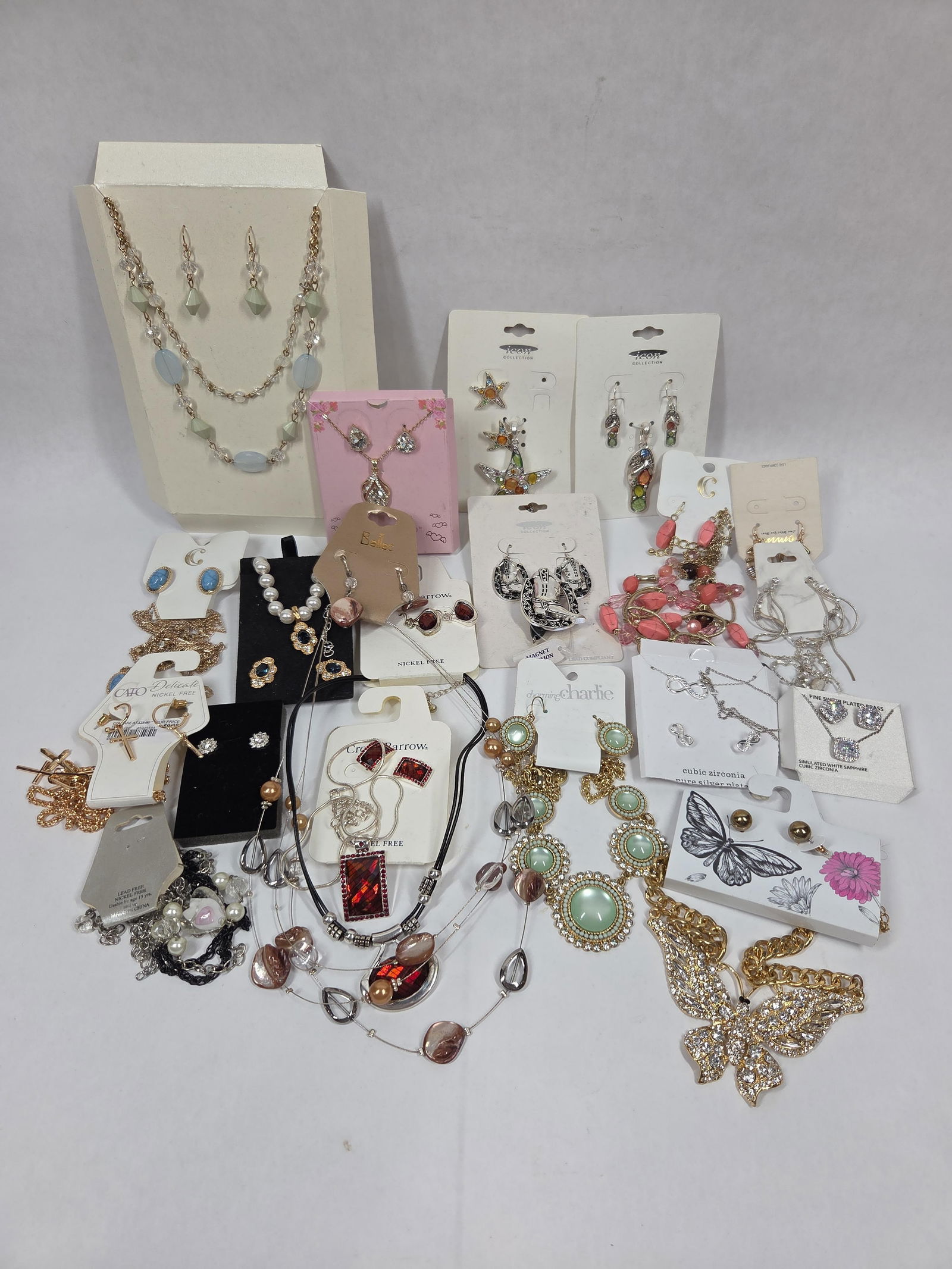 New Designer Costume Jewelry: A lot of great jewelry including western, rhinestones, and colored gems.