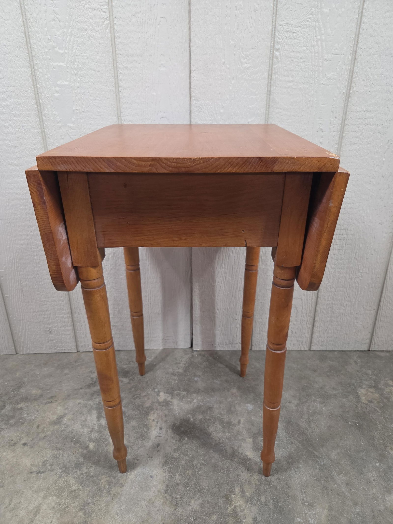 VTG One Drawer Drop Leaf Side Table - 6