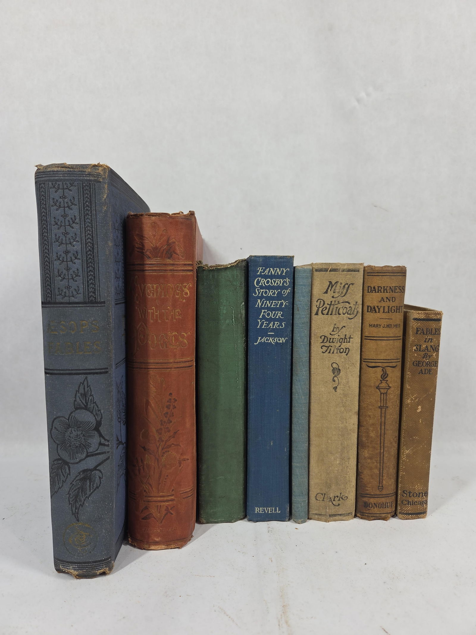 Lot of Late 1800's and Early 1900's Readers Inc. Aesops Fables, Fanny Crosbys, Evening Poetry (1 of 14)