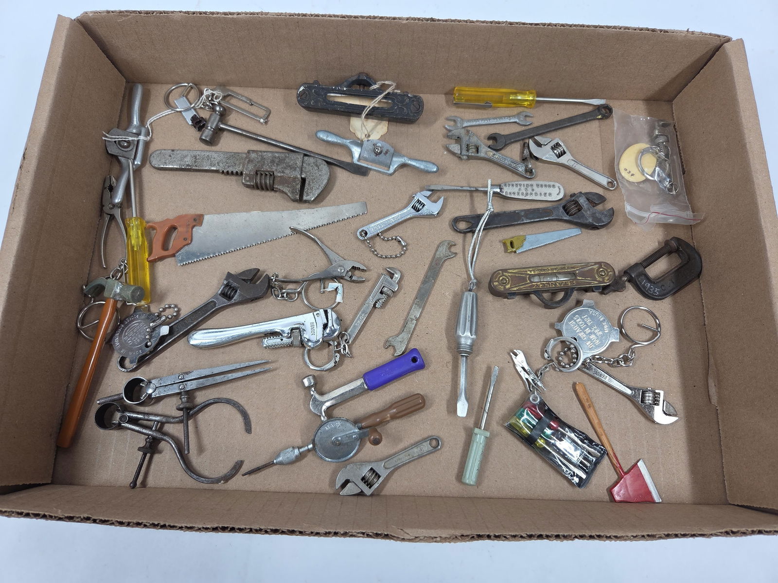 Great Miniature Tool Collection Inc. Saws, Wrenches, Levels, Drivers, Clamps, Planes and More (1 of 4)