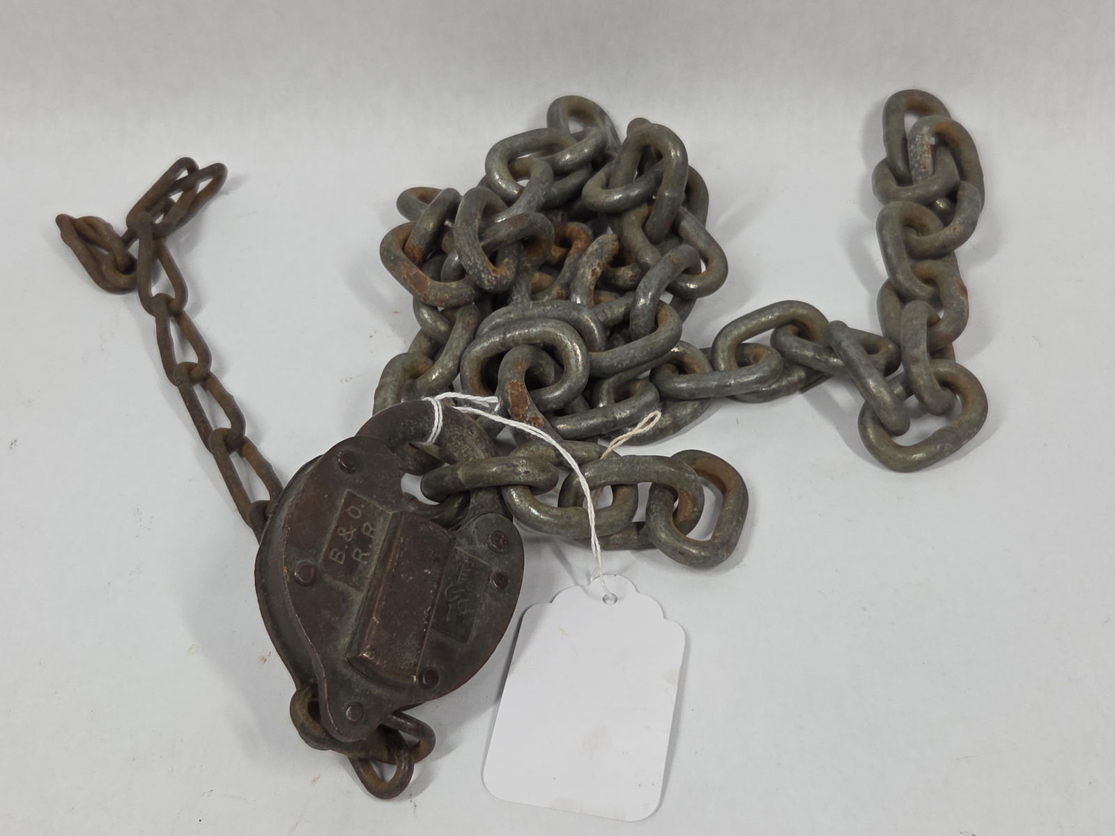B & O Rail Road Lock and Chain (1 of 5)