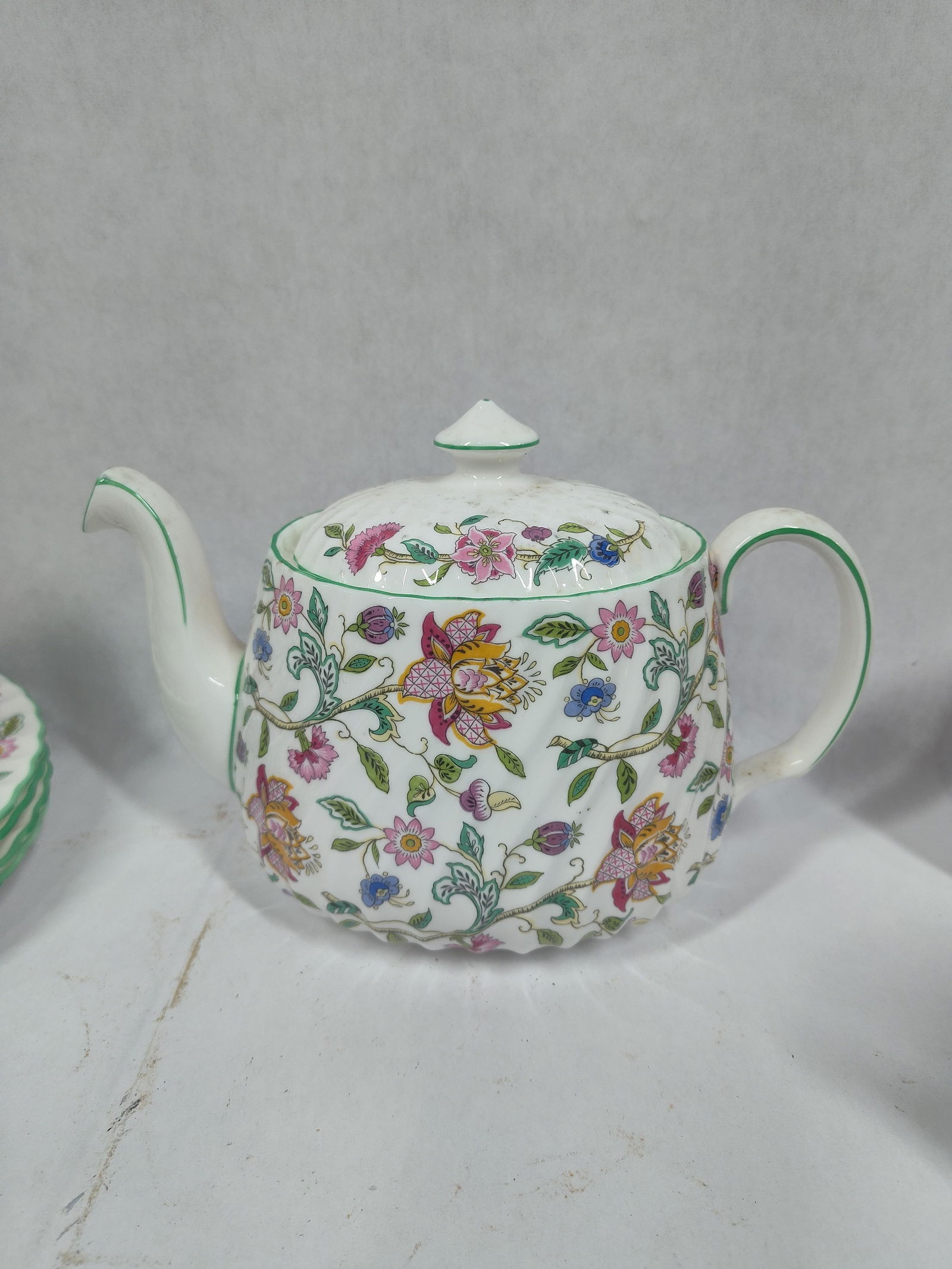 Haddon Hall Minton China Tea Set - 2