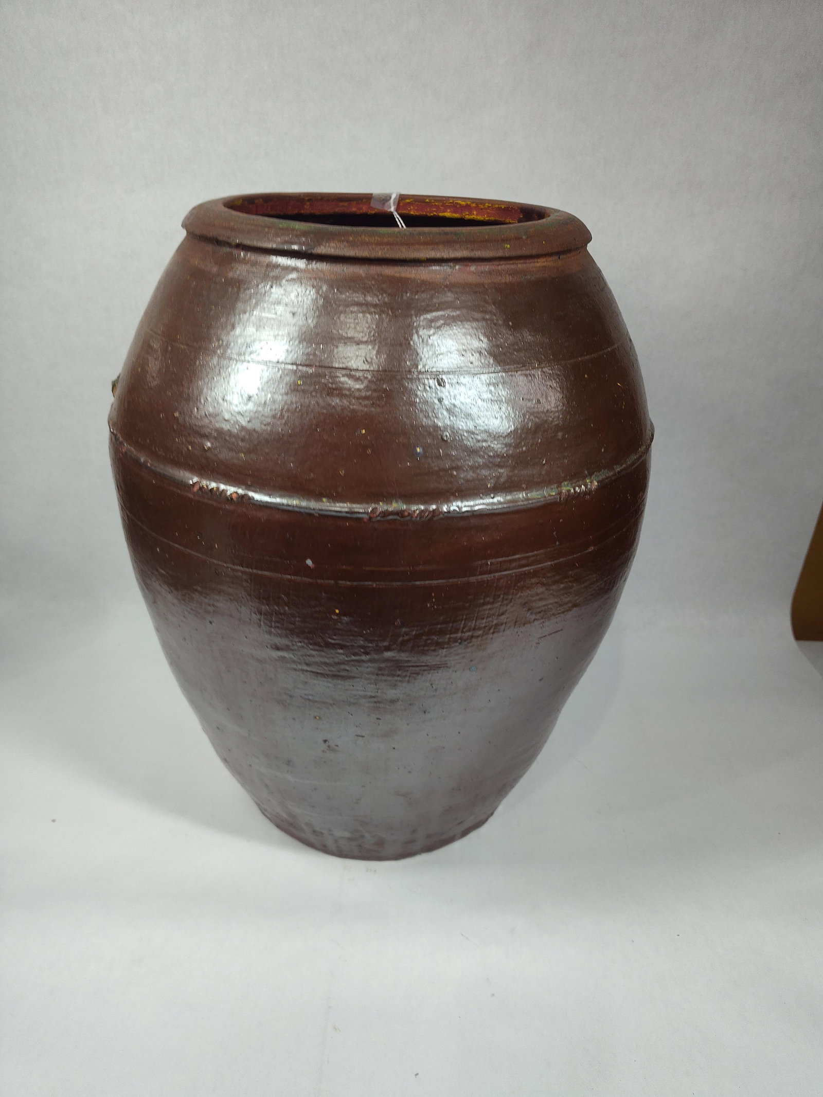 Large Glazed Korean Clay Traditional Onggi Fermenting Jar (1 of 4)