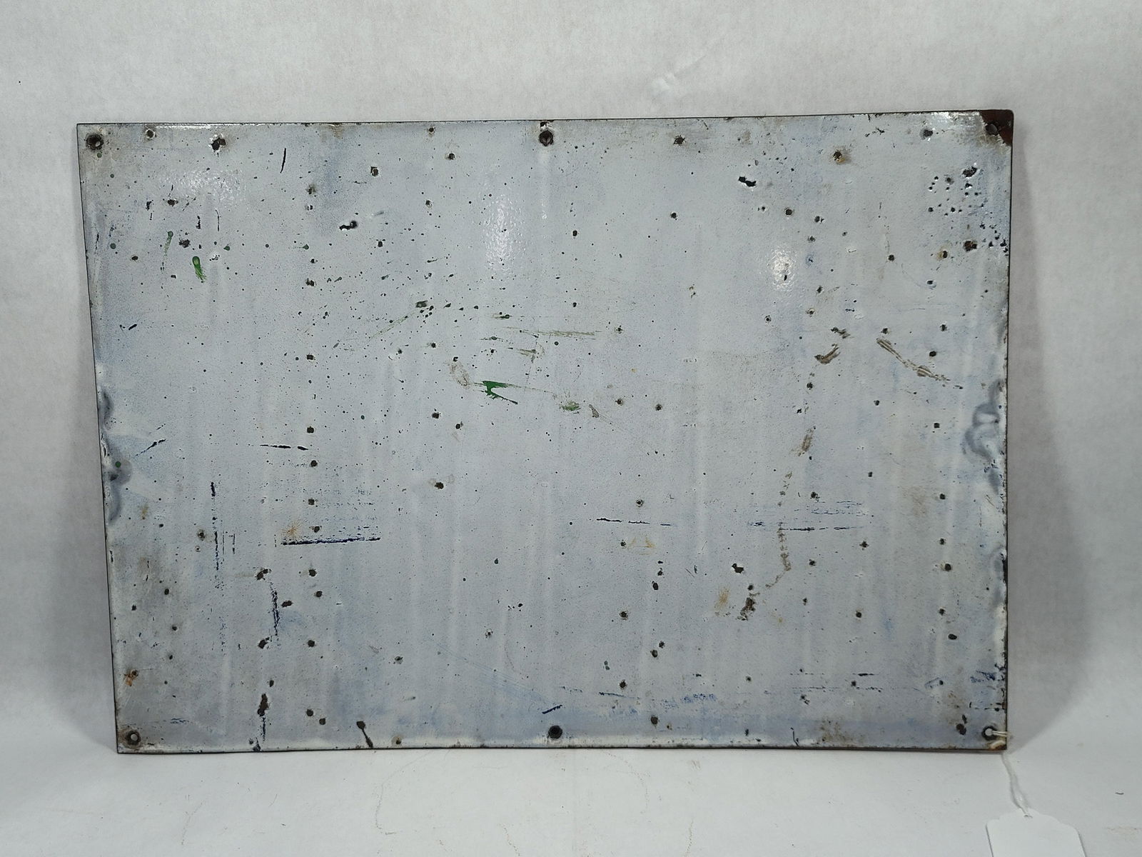 SS Porcelain Caution Gate Sign - 4