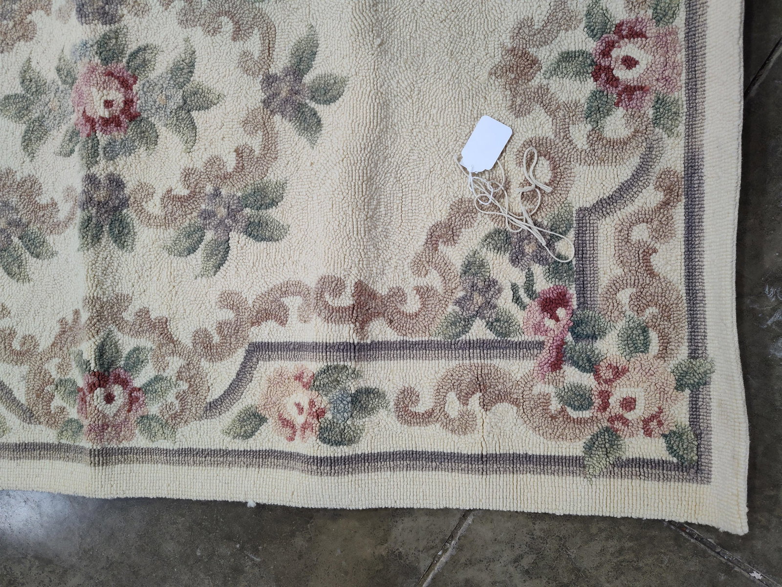 French Aubusson Hooked Rug - 4