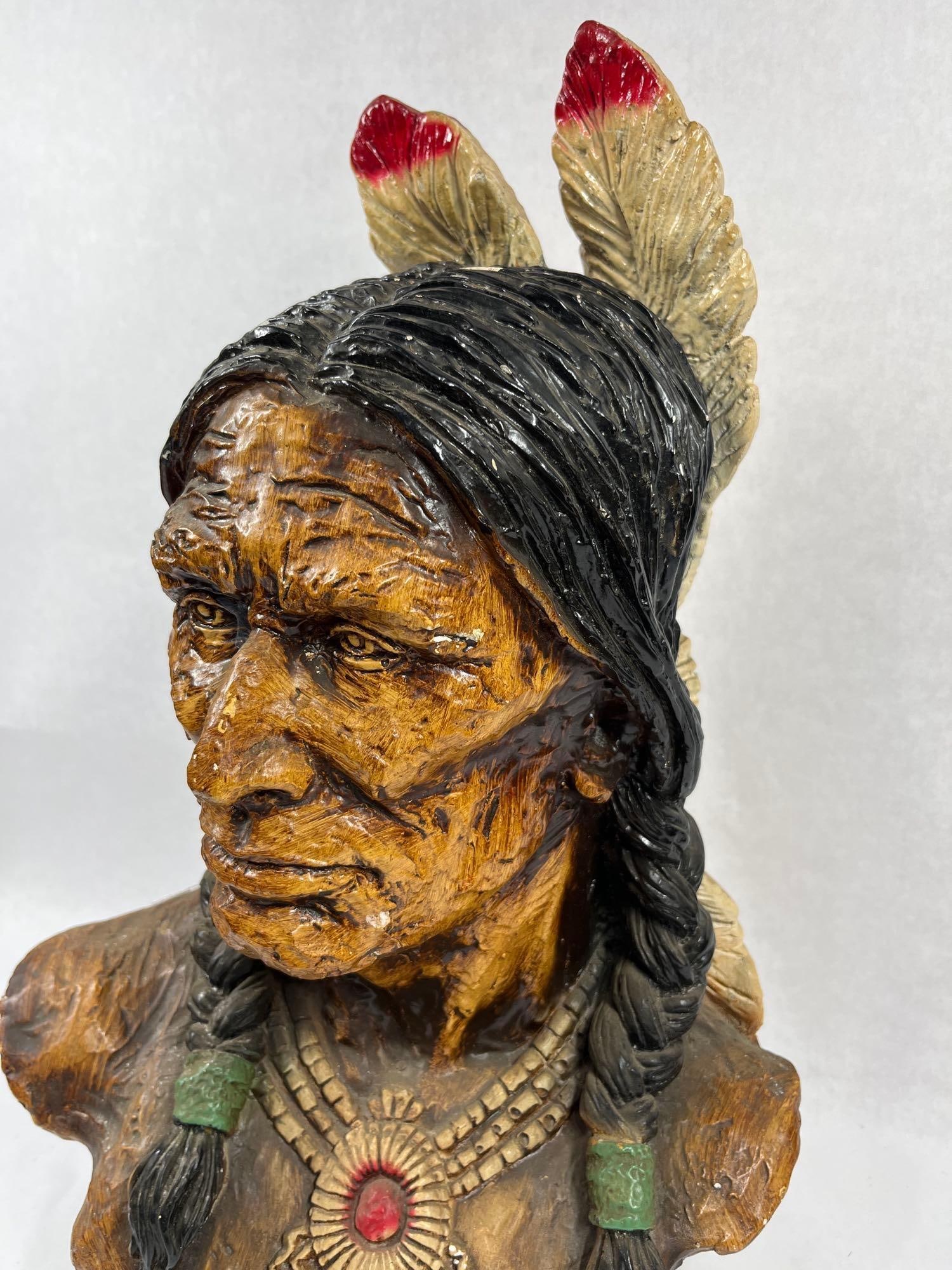 V. Kendrick Native American Chief Bust - 2
