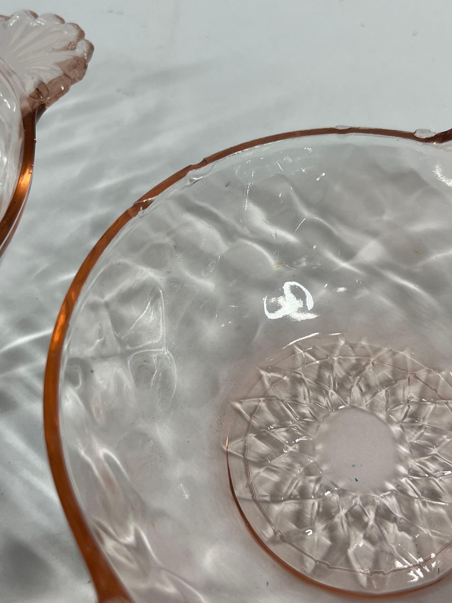 Pink Depression Glass - 8