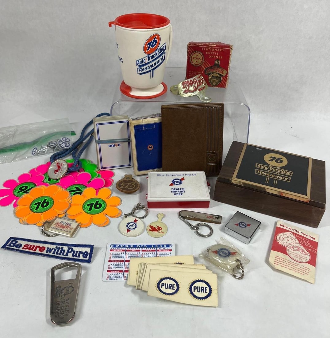 Gas & Oil Petro Collectible Advertising Lot Inc. 76 Union, The Pure Oil Co. (1 of 11)