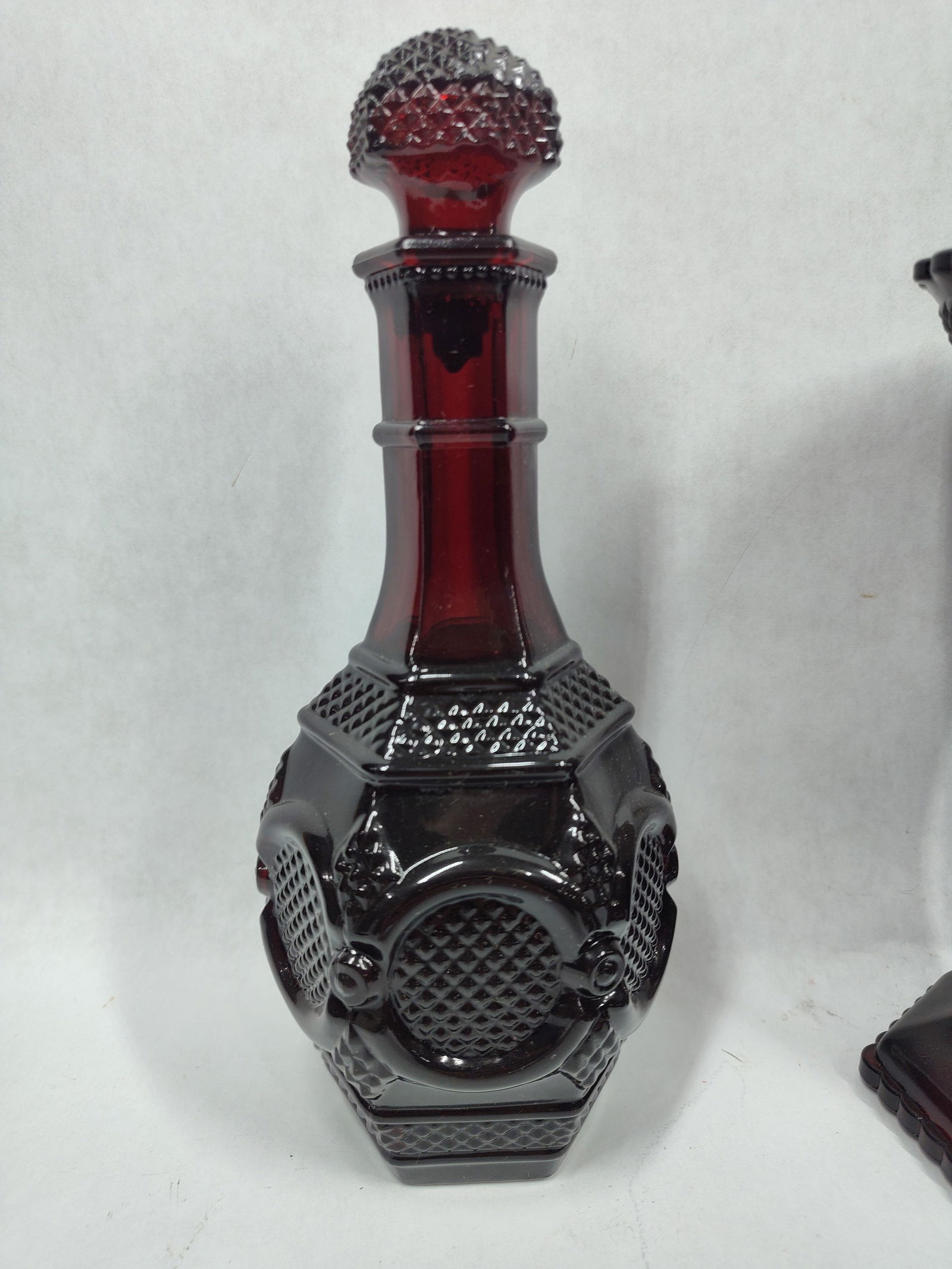 Cape Cod Ruby Red Butter Dish, Goblets, and Dishes - 2