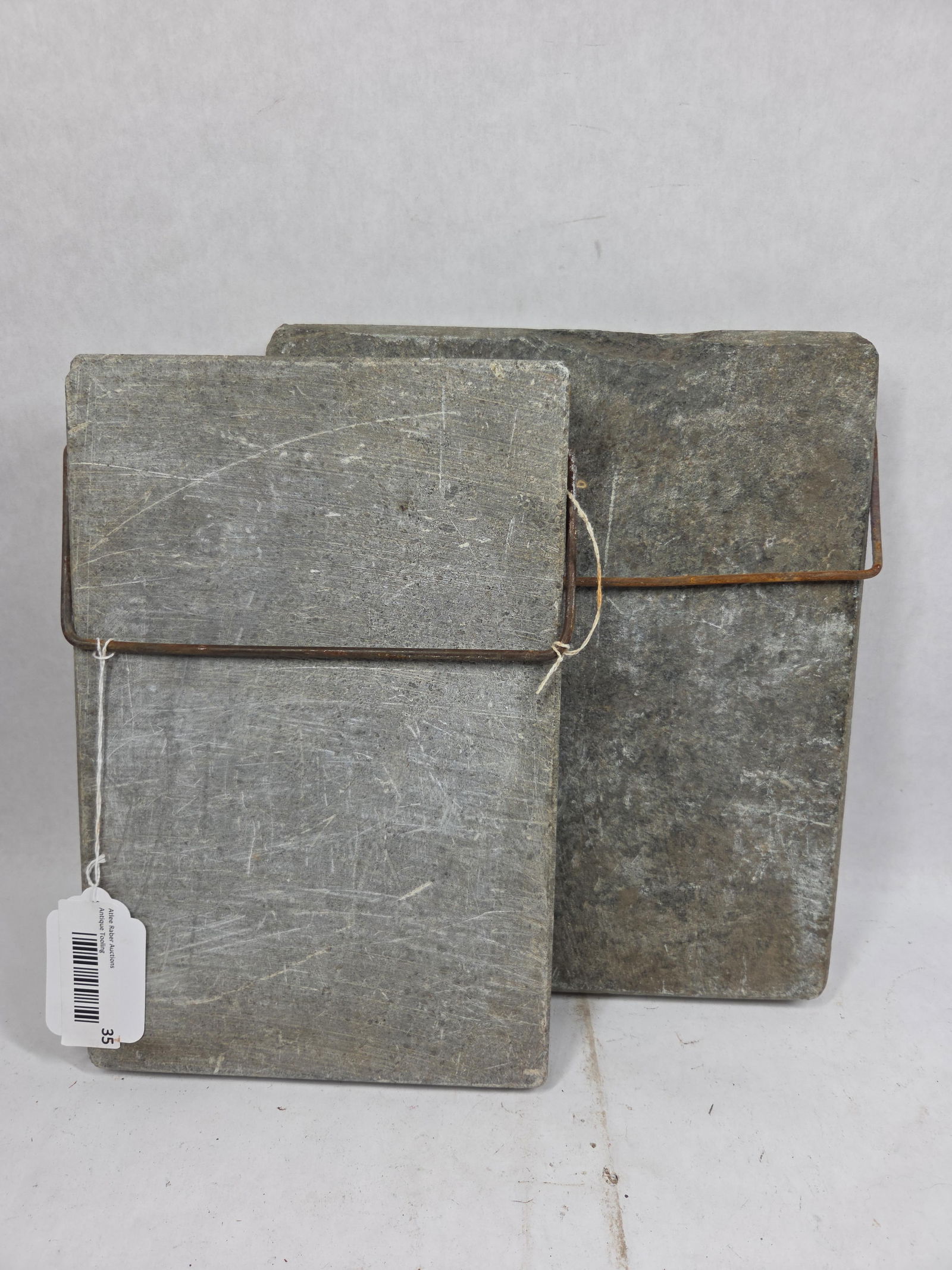 Soapstone Warmers: Lot of two. 7.5x12 and 10x12