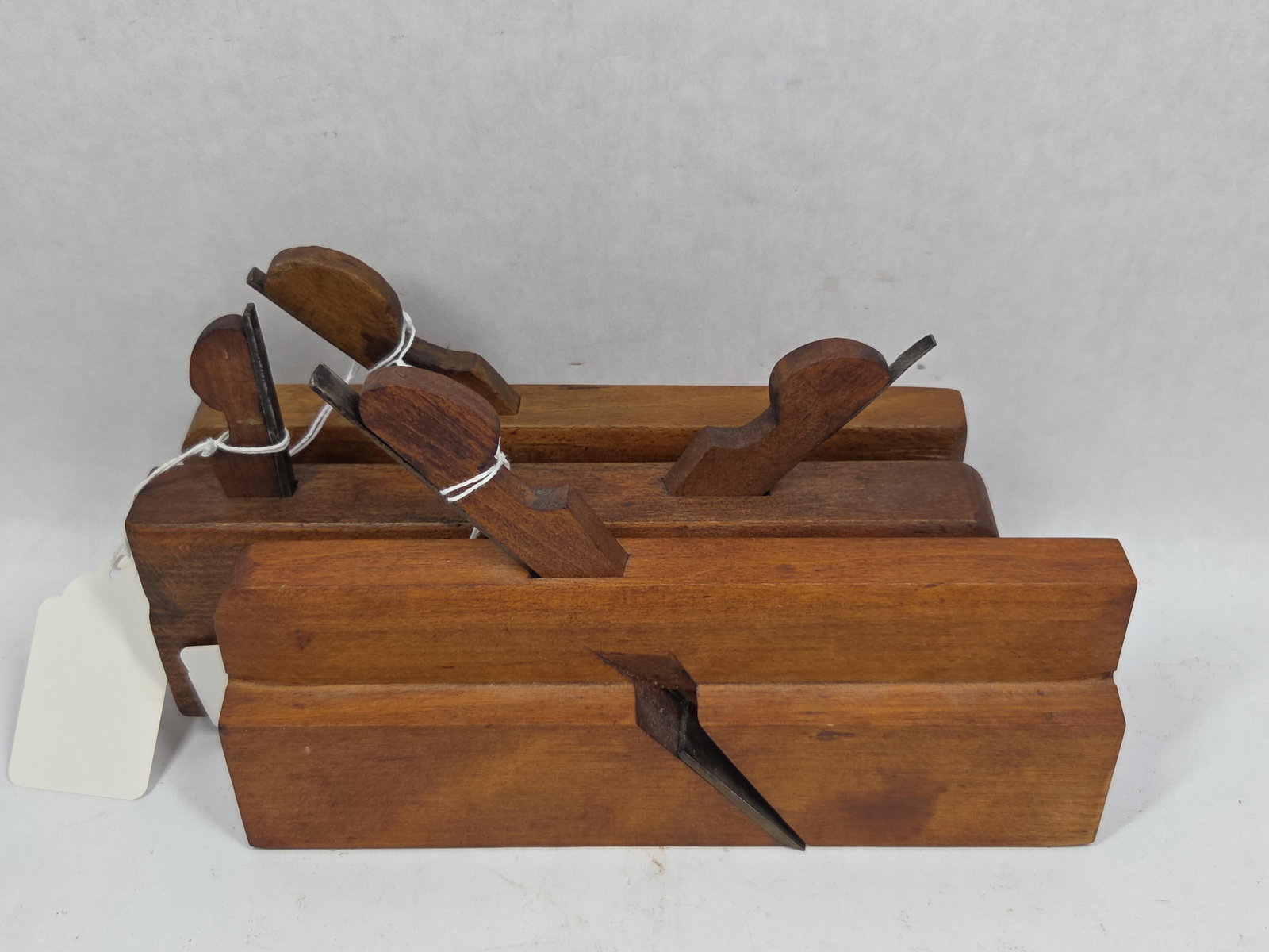 Wood Molding Planes: Lindsey 7/8, Auburn 7/8, and Greenfield Tool Skewed 3/4 rabbet.