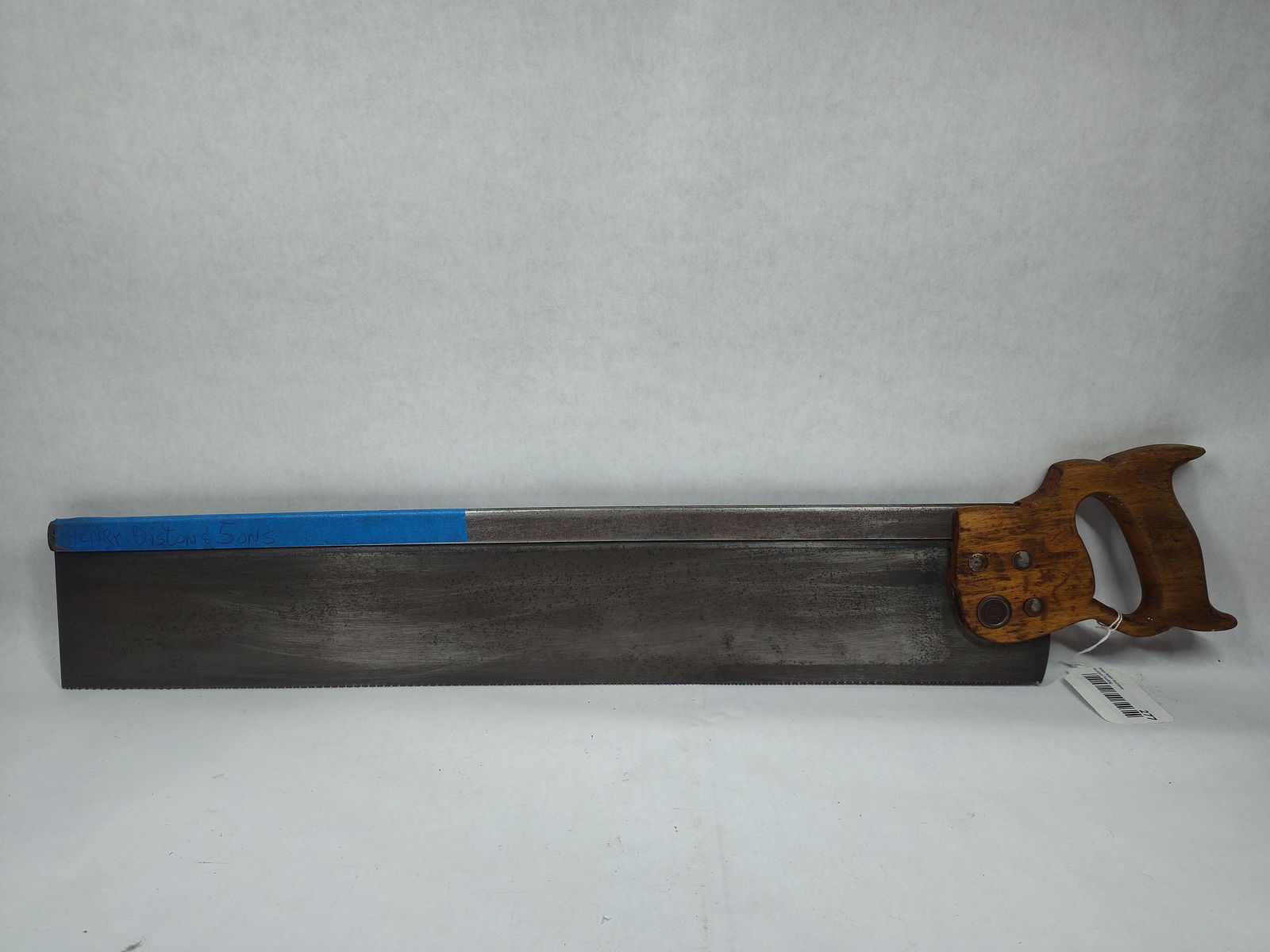 Henry Disston & Sons Back Saw: 26 inch blade