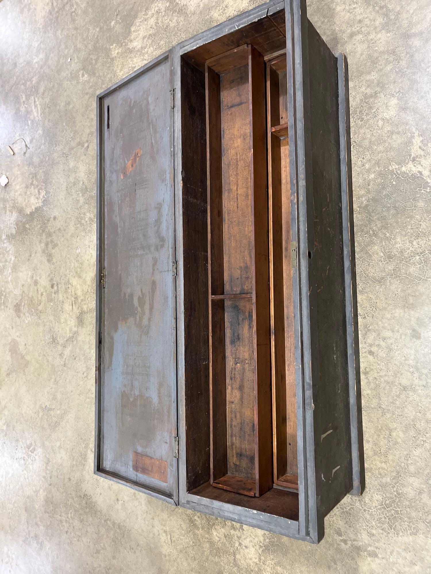 Primitive Painted Tool Chest - 2