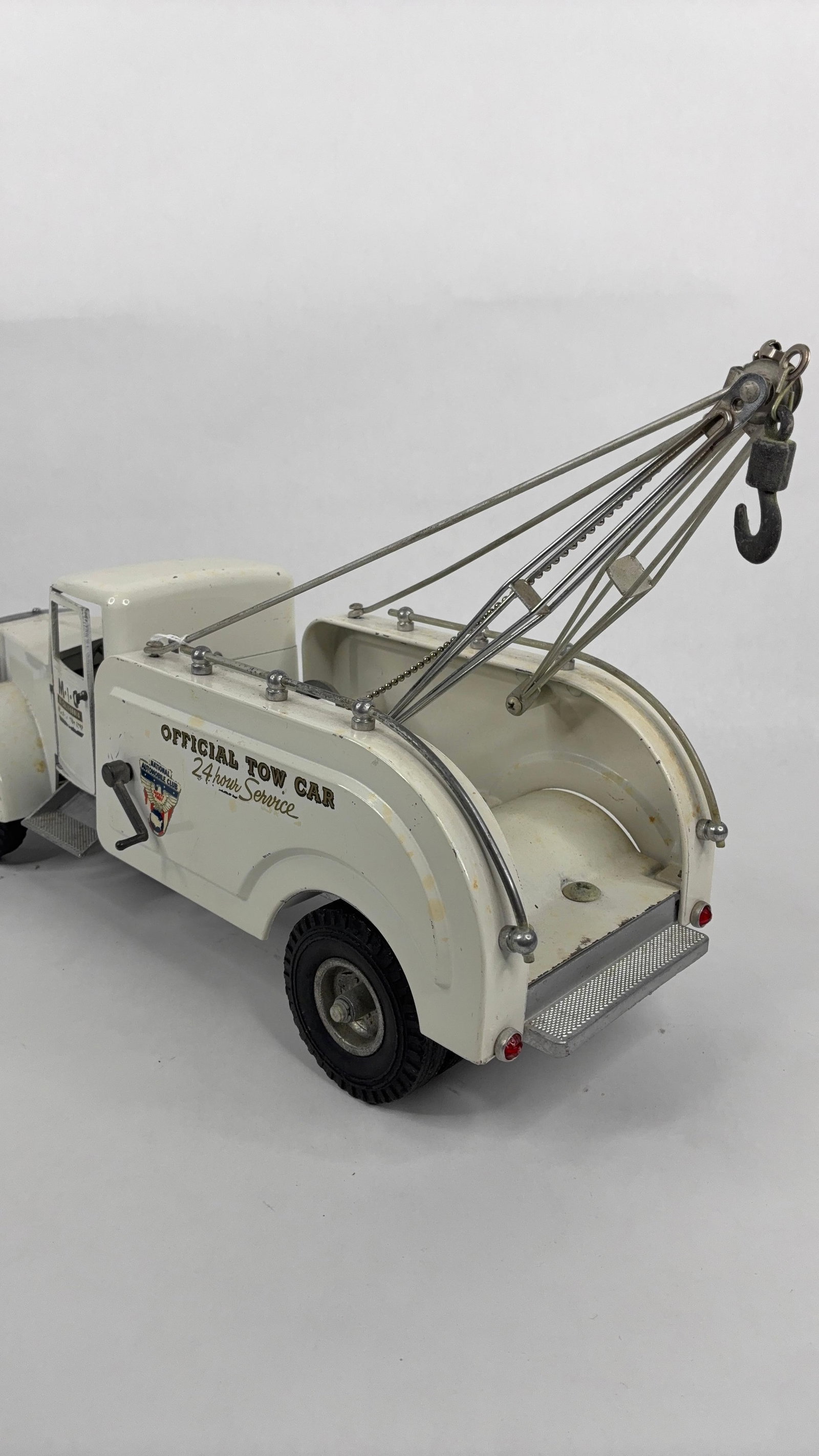 Smitty Toys Pressed Steel Smith Miller MIC Official Tow Truck Wrecker - 5