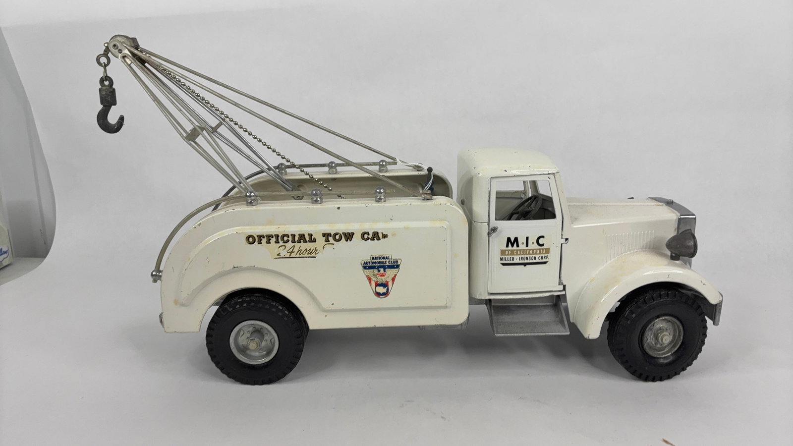 Smitty Toys Pressed Steel Smith Miller MIC Official Tow Truck Wrecker - 6
