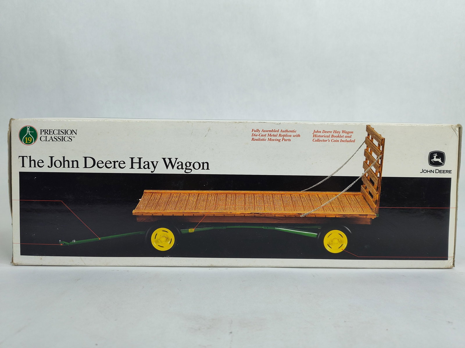 Ertl John Deere Hay Wagon Highly Detailed Precision Classics No. 19 Farm Implement Toy (1 of 5)