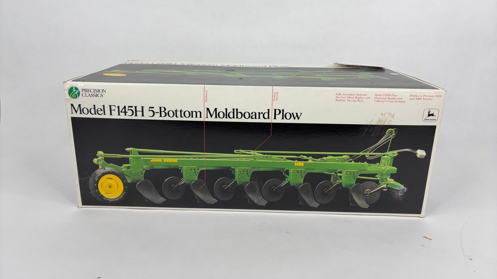 Ertl John Deere HD Model F145H 5 Bottom Moldboard Plow Precision Classics No. 6 Collector Implement (1 of 5)