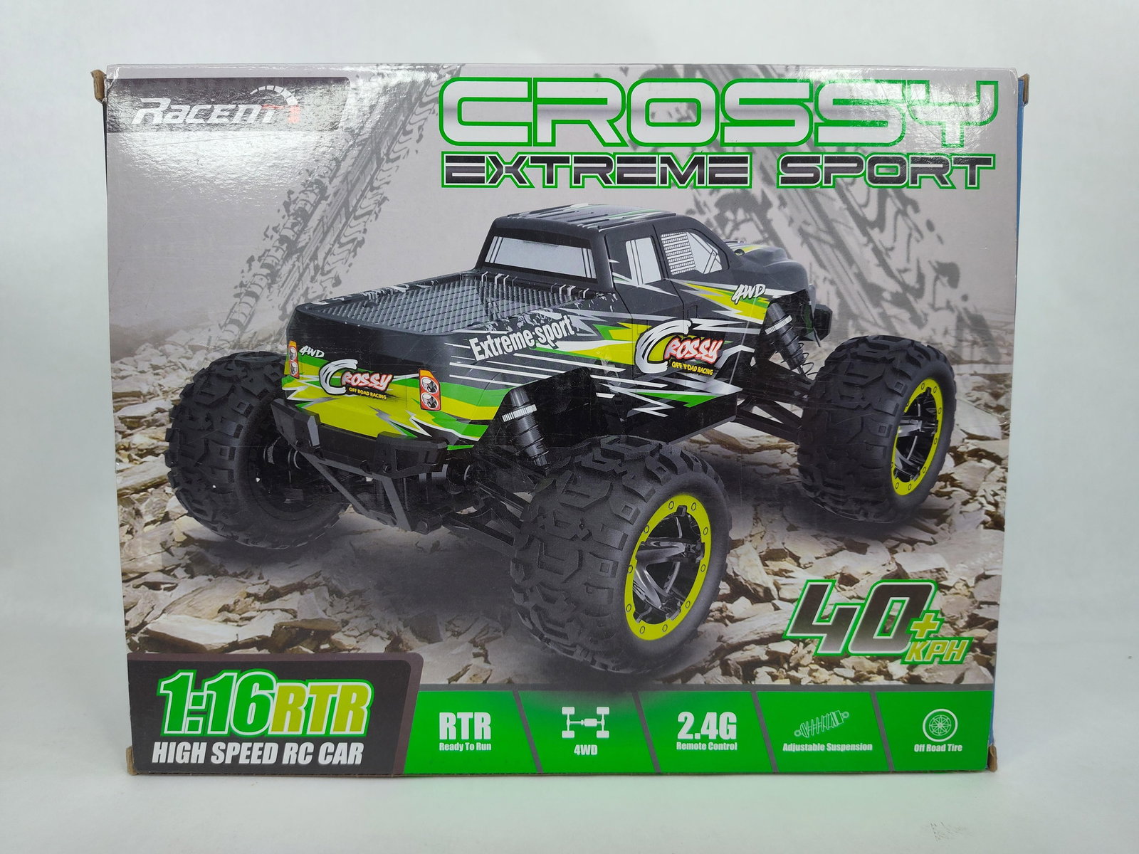 Crossy Racent Extreme Sport 4WD Off Road Powered RC Truck 40+KPH (1 of 4)