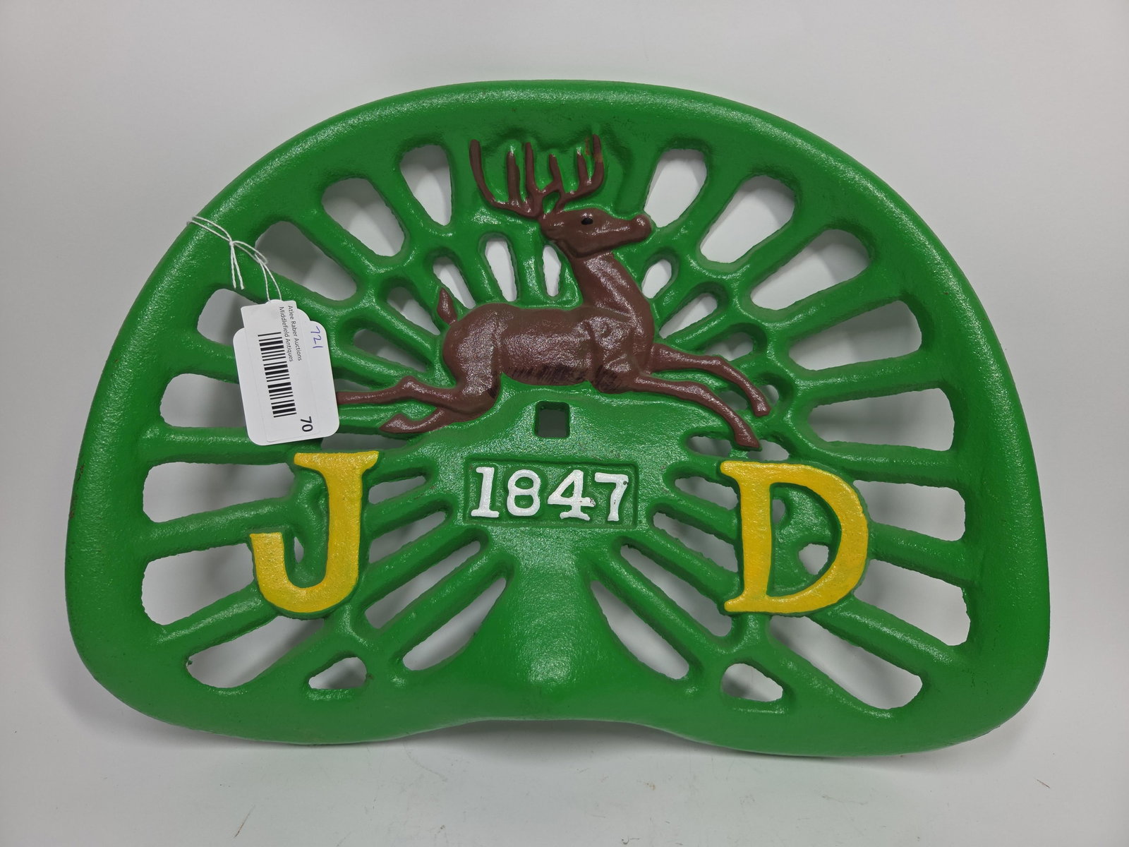 John Deere Painted Cast Iron Implement Seat (1 of 5)