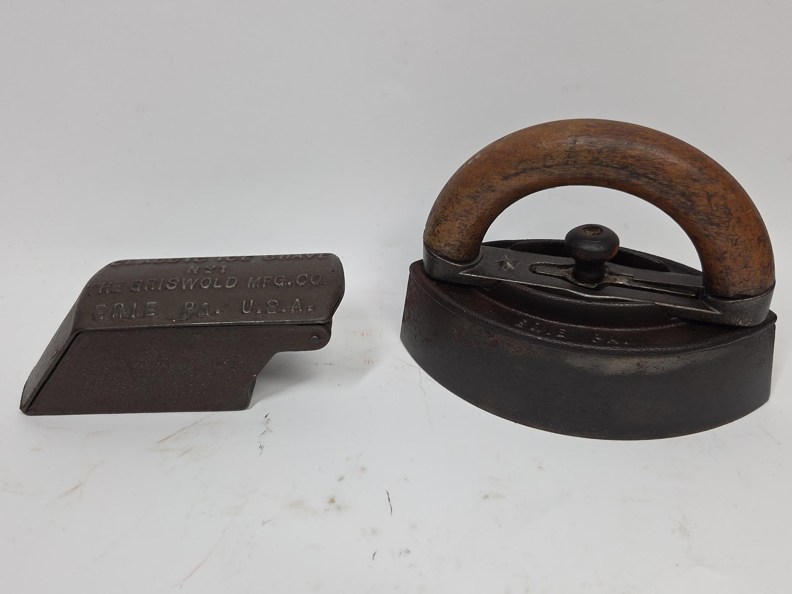Griswold Ice Shave and Sad Iron (1 of 8)