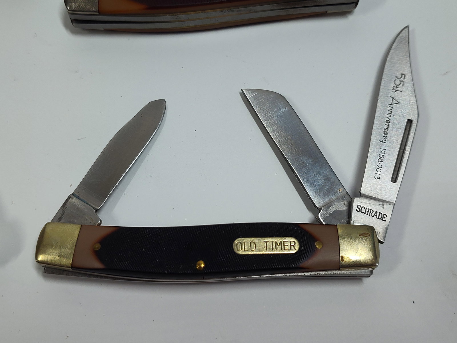 4 Schrade Old Timer Pocket Knives - 2