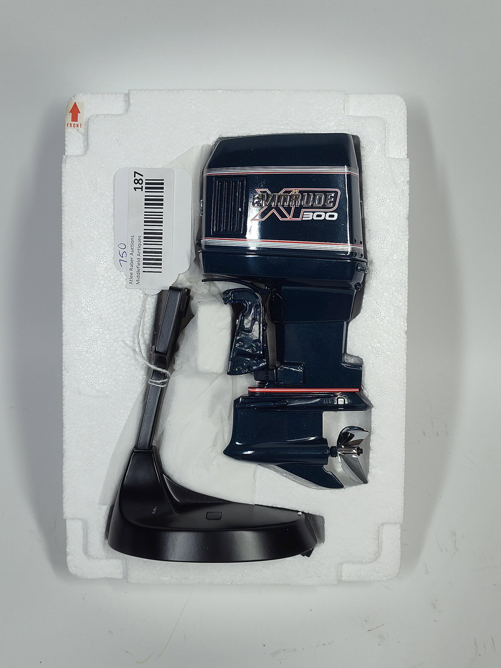 Evinrude 300 Mini Outboard Motor w Stand: 8 inches.