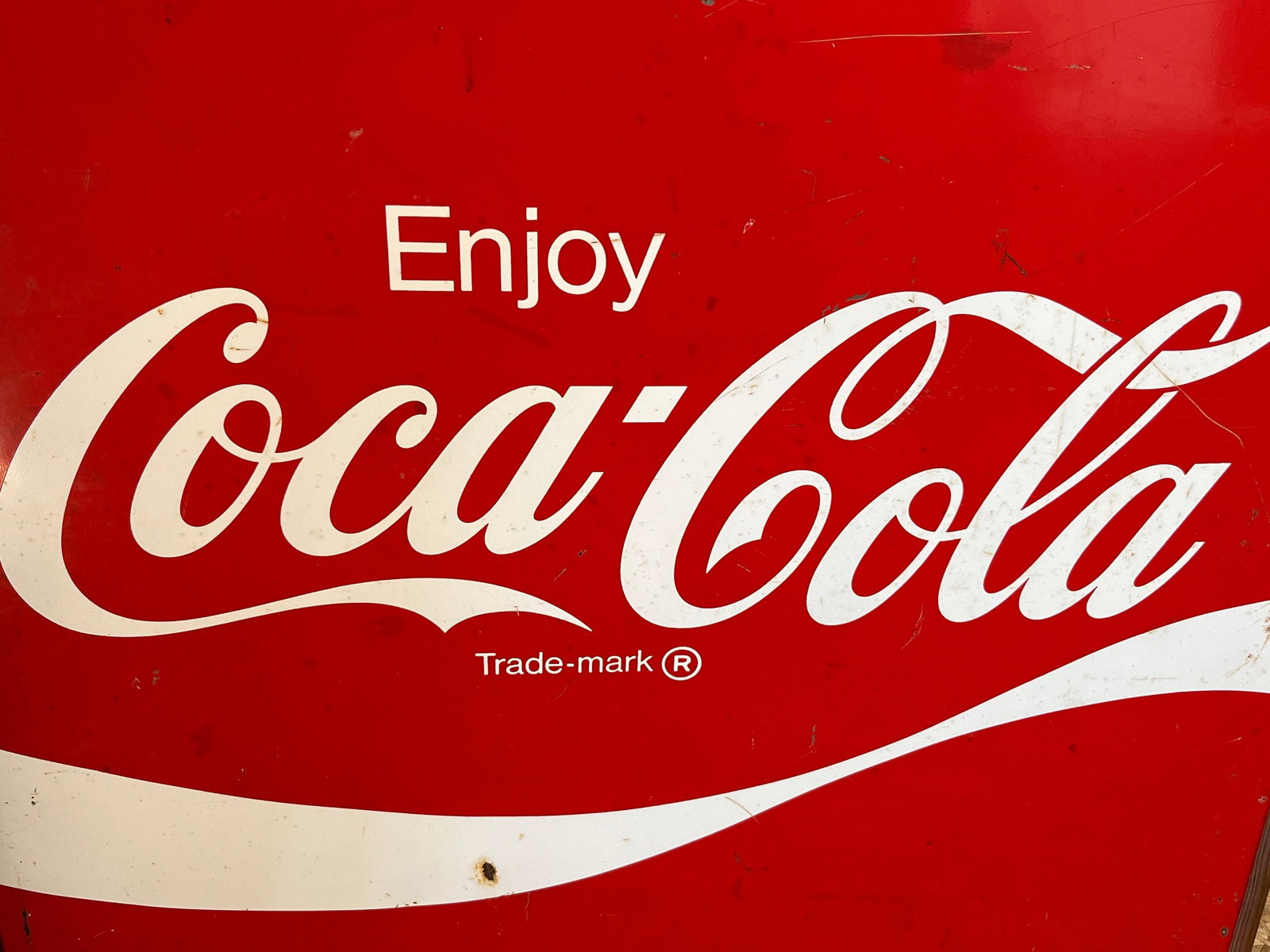 SS Self Framed Coca-Cola Cooler Side Panel Framed - 2