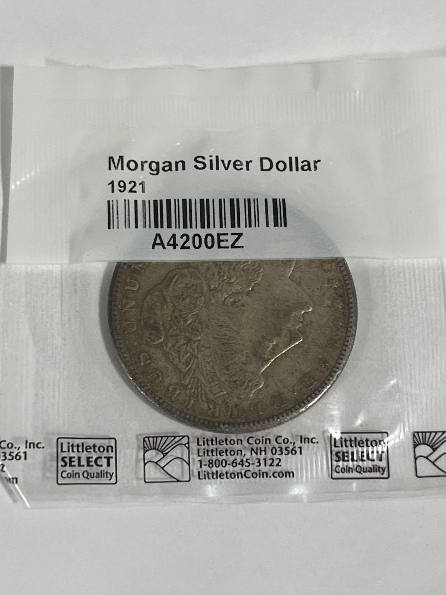 1921 Morgan Silver Dollar: .