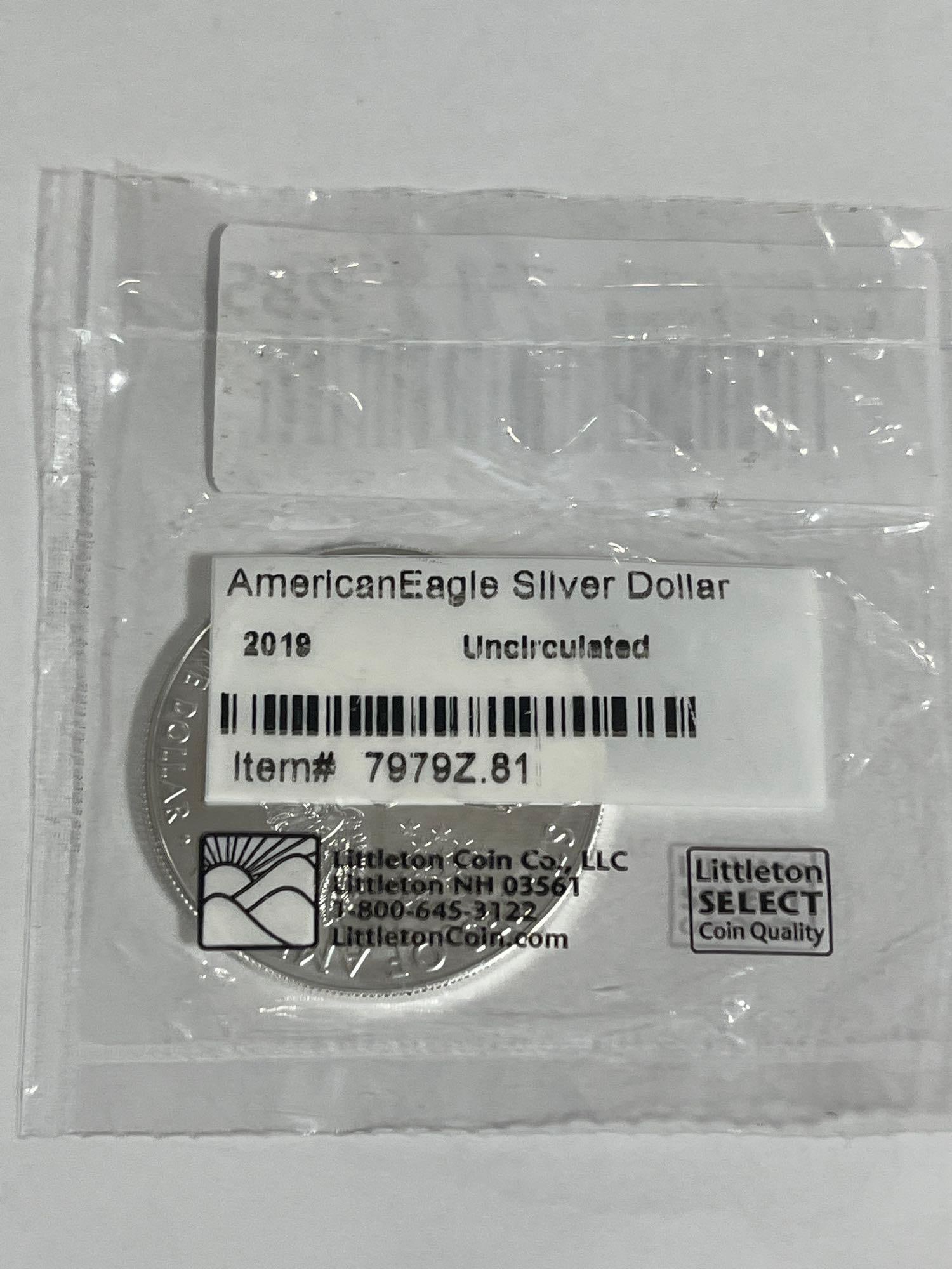 2019 American Eagle Silver Dollar - 2
