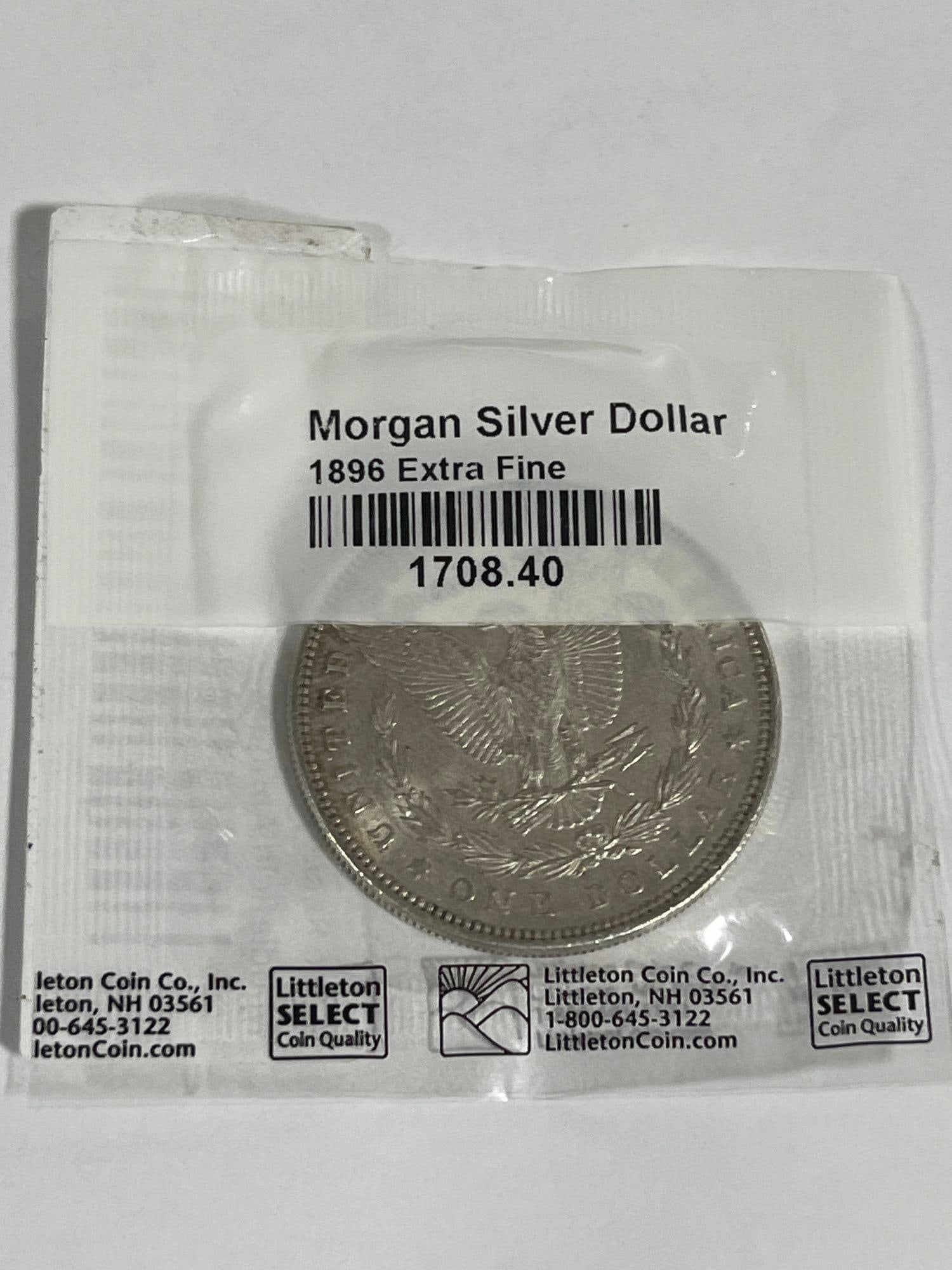 1896 Morgan Silver Dollar - 2