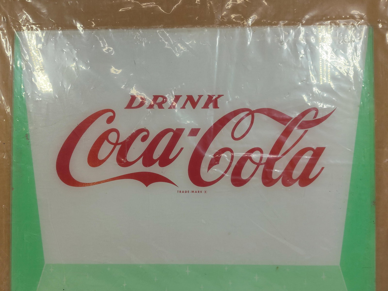 Reverse Painted Coca Cola Plexi Sign - 2