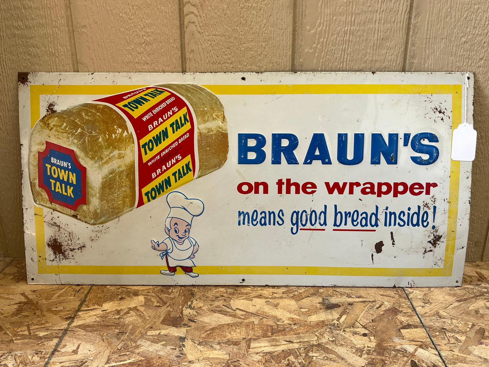 SST Embossed Braun's Bread Sign (1 of 6)