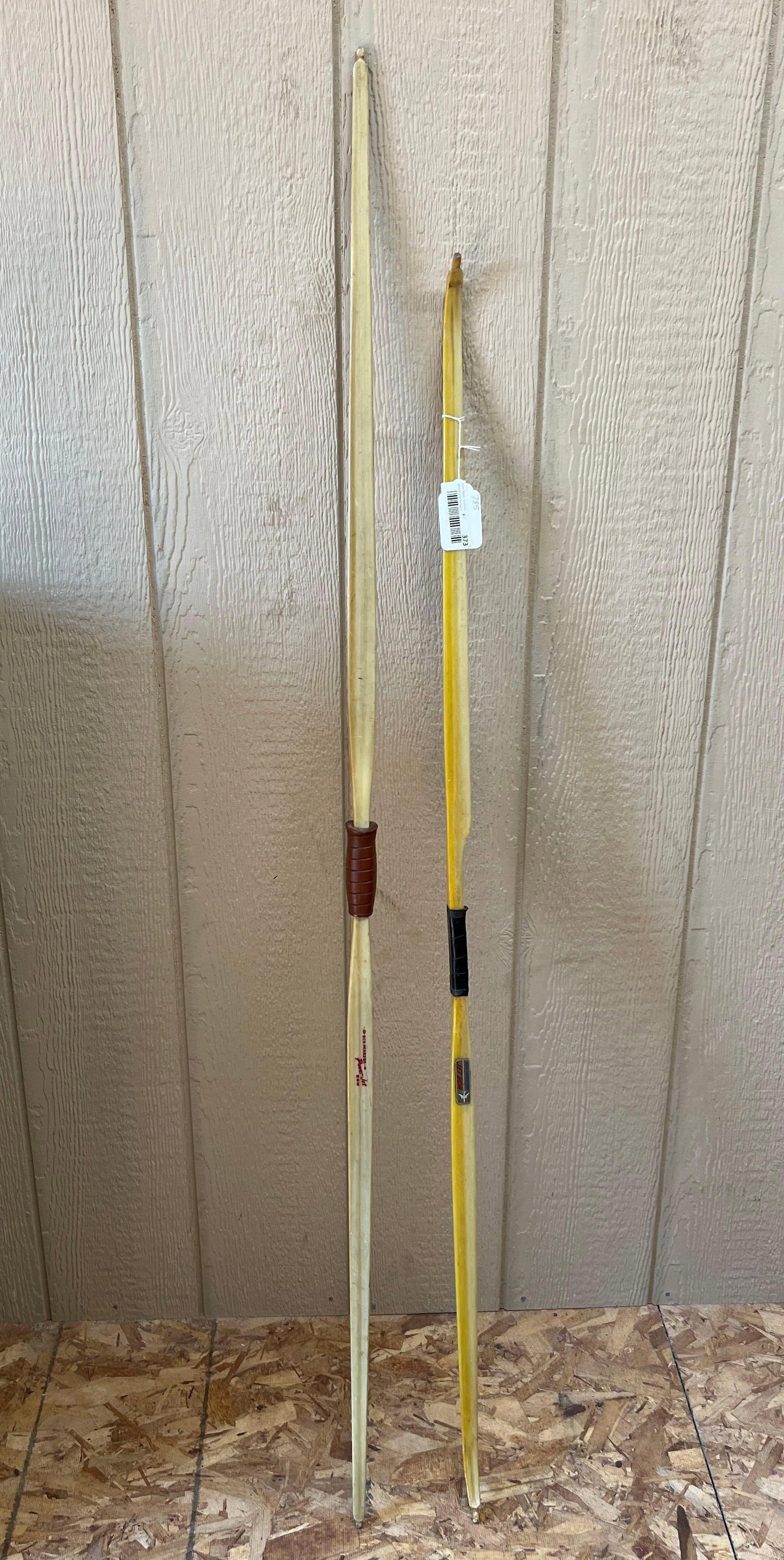 Ben Pearson Power Jet Bow Lot of 2 Recurve Bows: Great vintage condition with each showing original makers tag