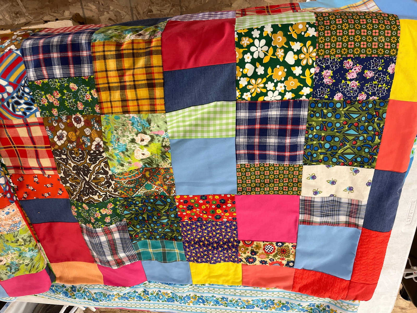 Colorful 19th Century Patchwork Quilt - 3