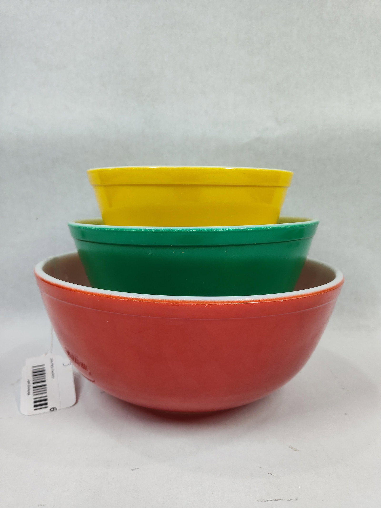 VTG Pyrex Primary Color Nesting Mixing Bowl Set of 3 (1 of 12)