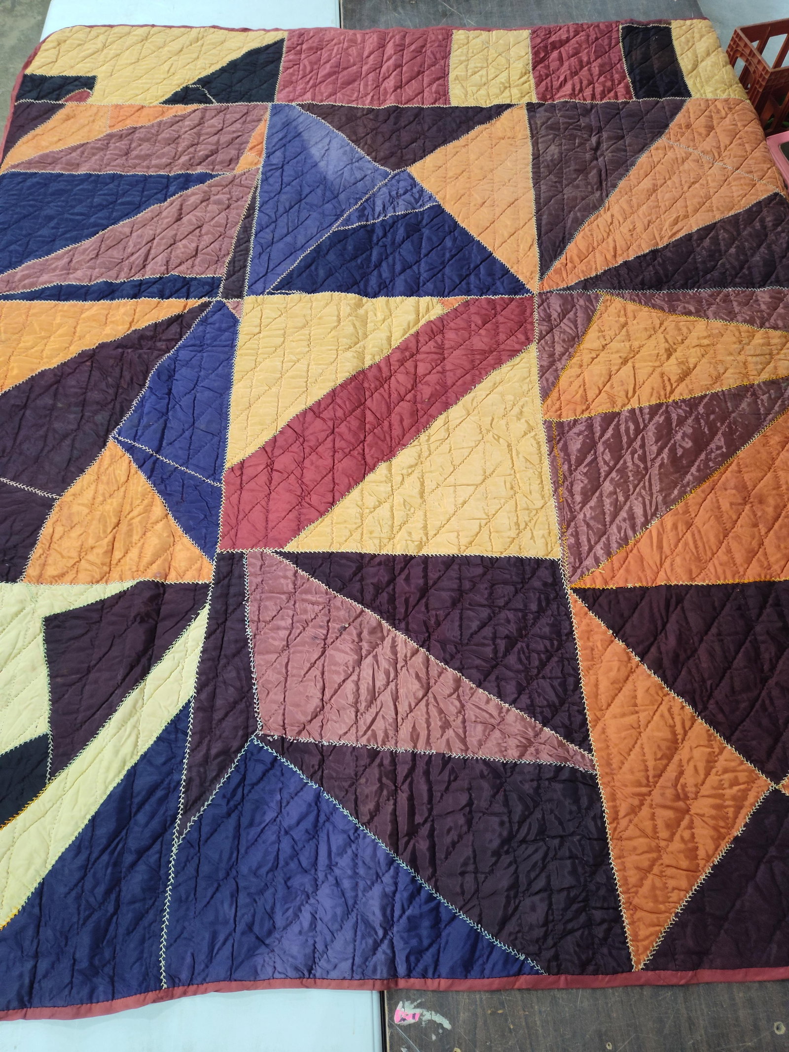 Great Primitive Satin Crazy Quilt (1 of 9)
