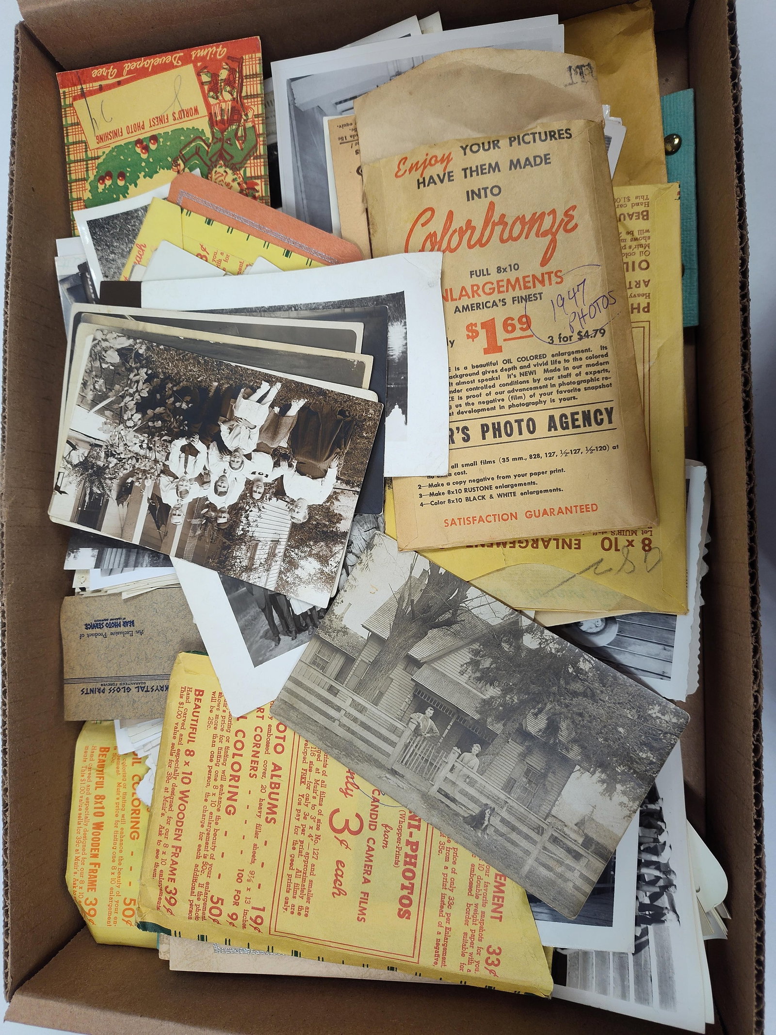 Early 1900's Post Cards, RPPC, Photo Prints, Albums, Album Corners and More (1 of 4)