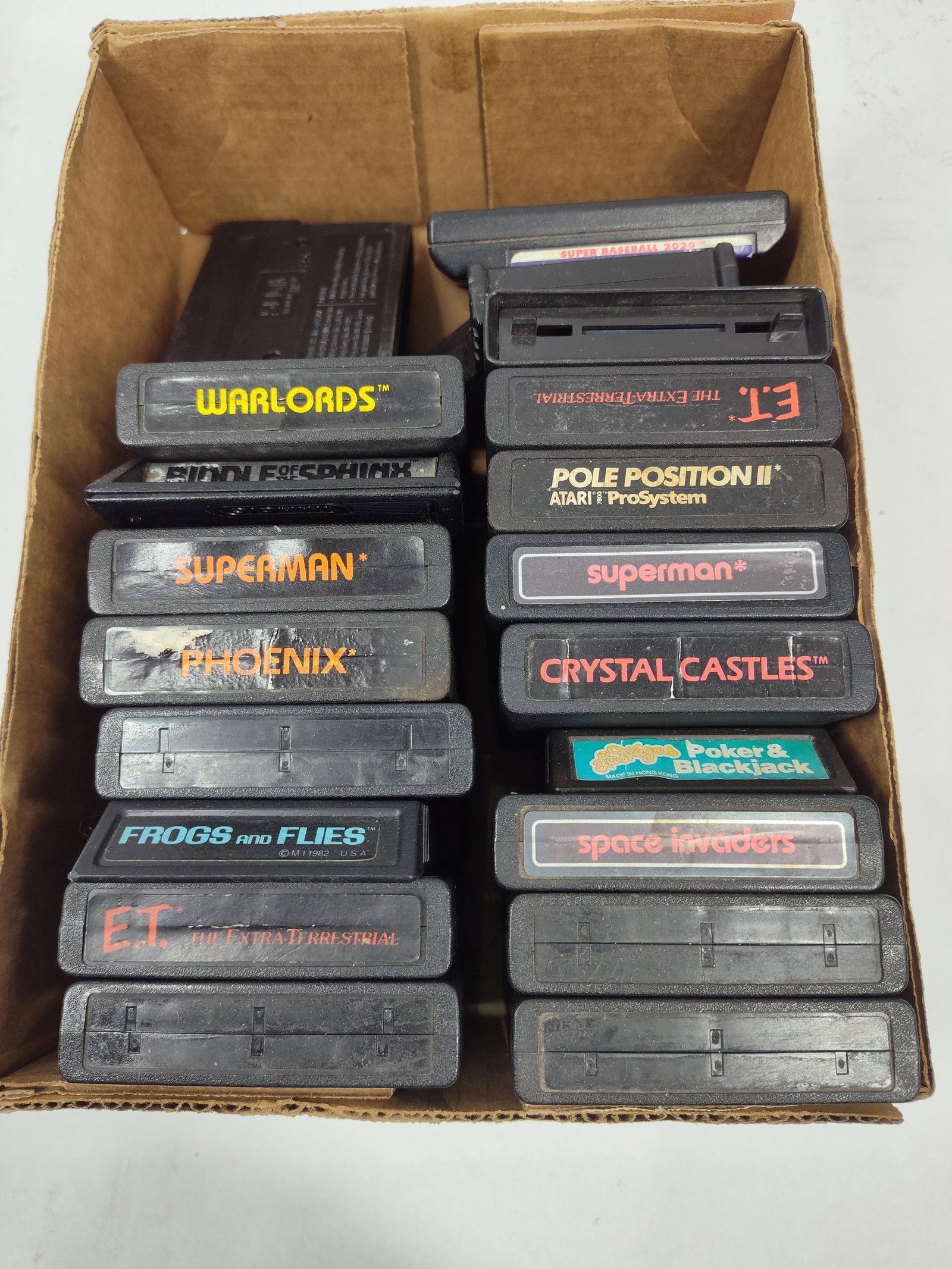 Loaded Lot of Original Atari Game Cartridges Inc Pac Man, ET, Centipede, Pole Position and More (1 of 4)