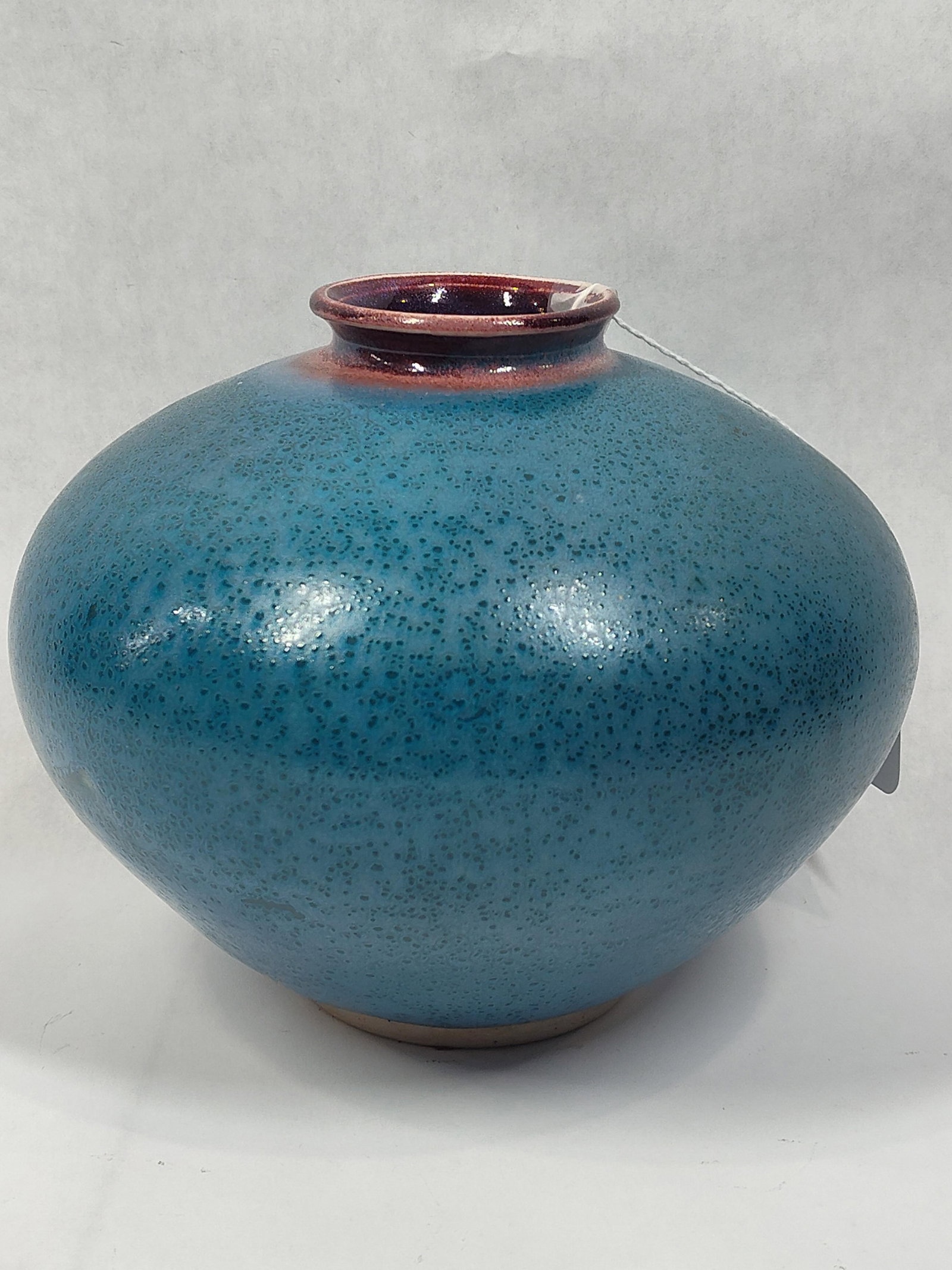 Artist Signed Stoneware Studio Vase (1 of 4)