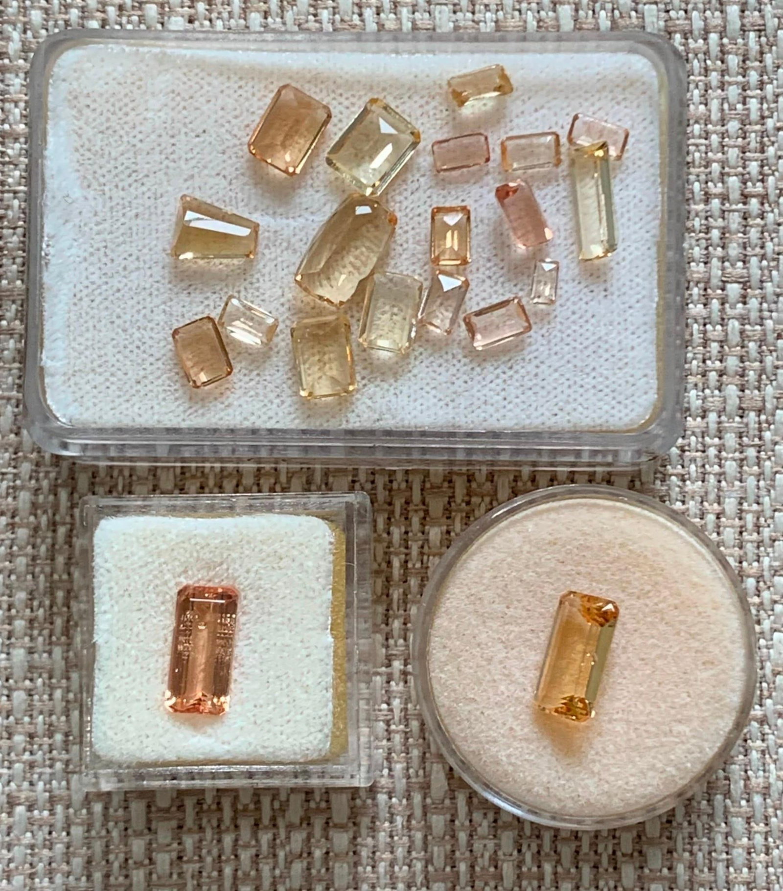 19 pc Unmounted Unusually Shaped Larger Carat Precious Topaz Loose Jewelers Gemstone Collection (1 of 11)