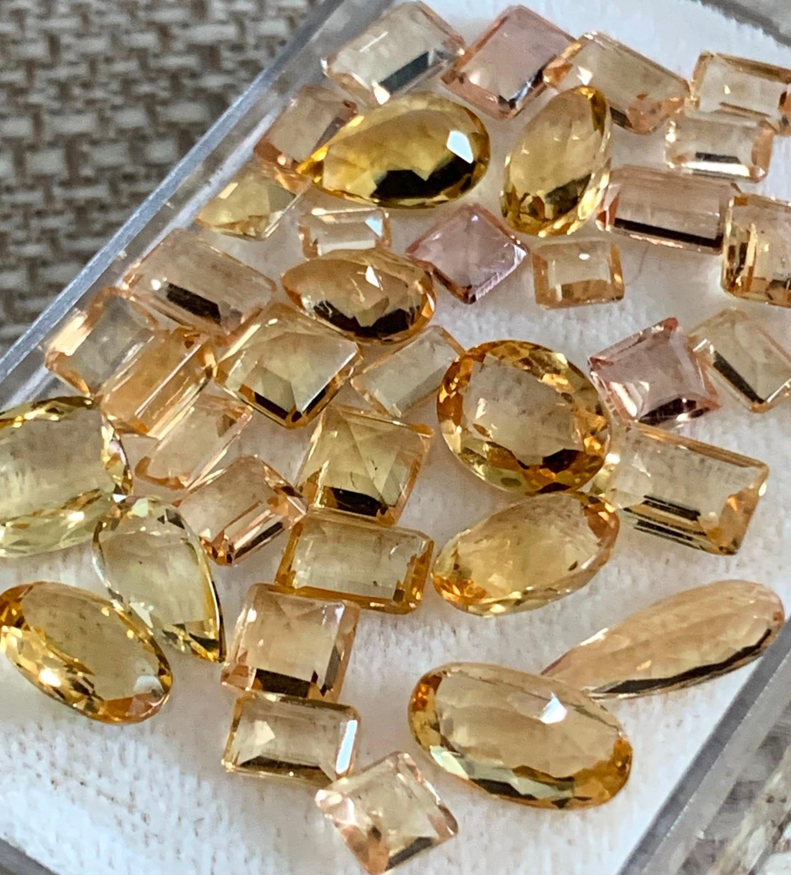 38 Unmounted Pear, Square, Oval, Elongated, Emerald Shaped Precious Topaz Loose Jewelers Gemstones (1 of 10)