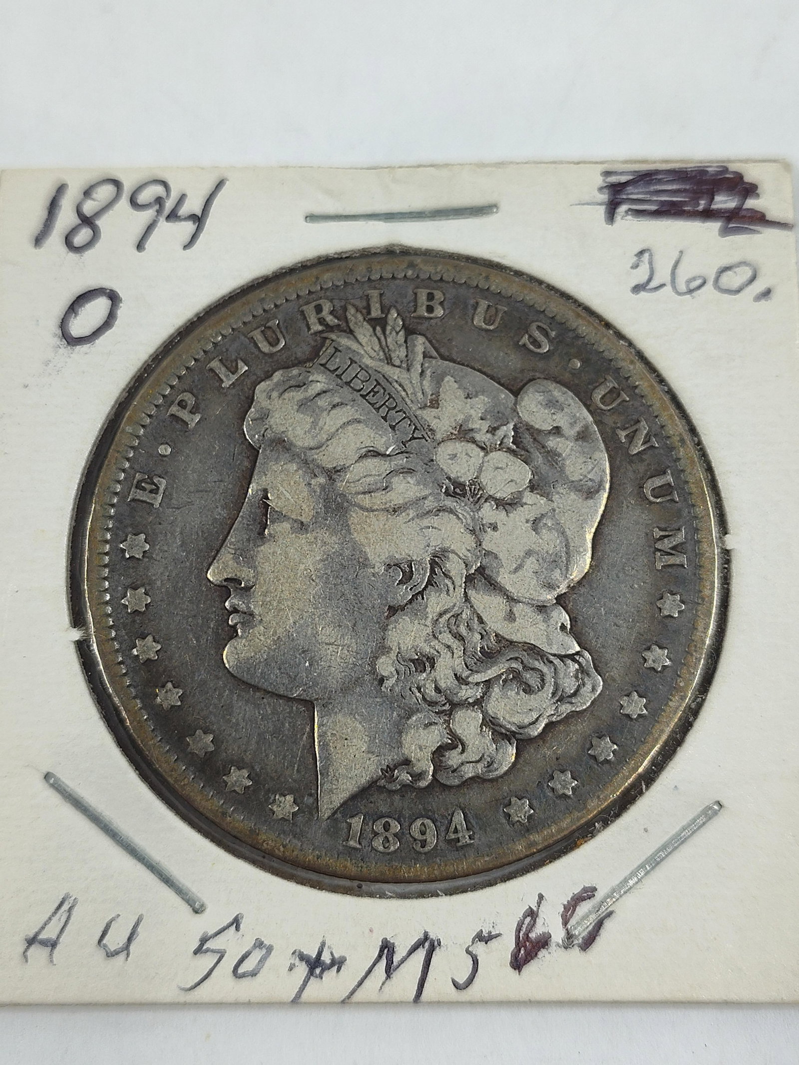 1894-O Morgan Silver Dollar: 90% Silver