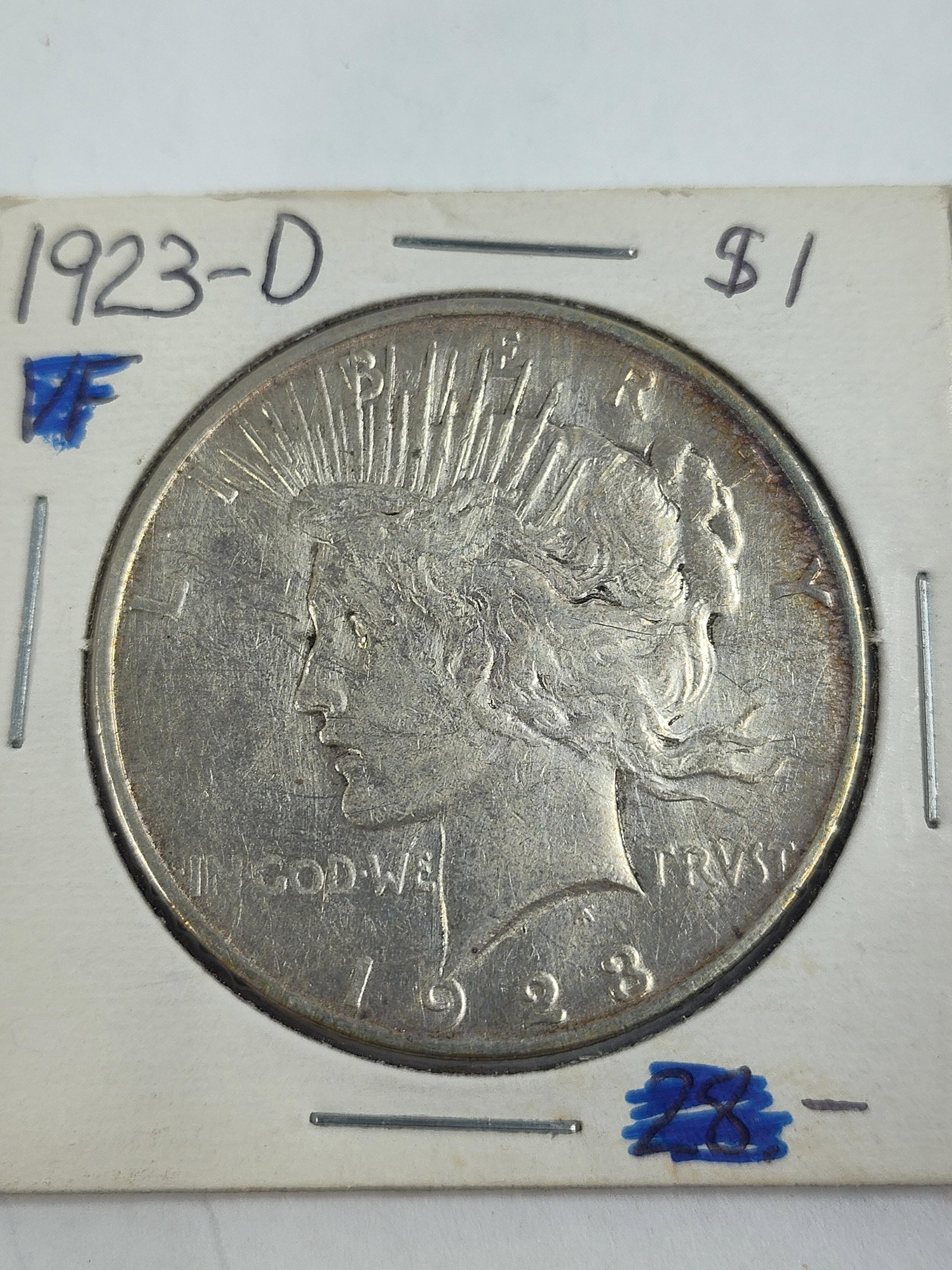 1923D Peace Silver Dollar - 2
