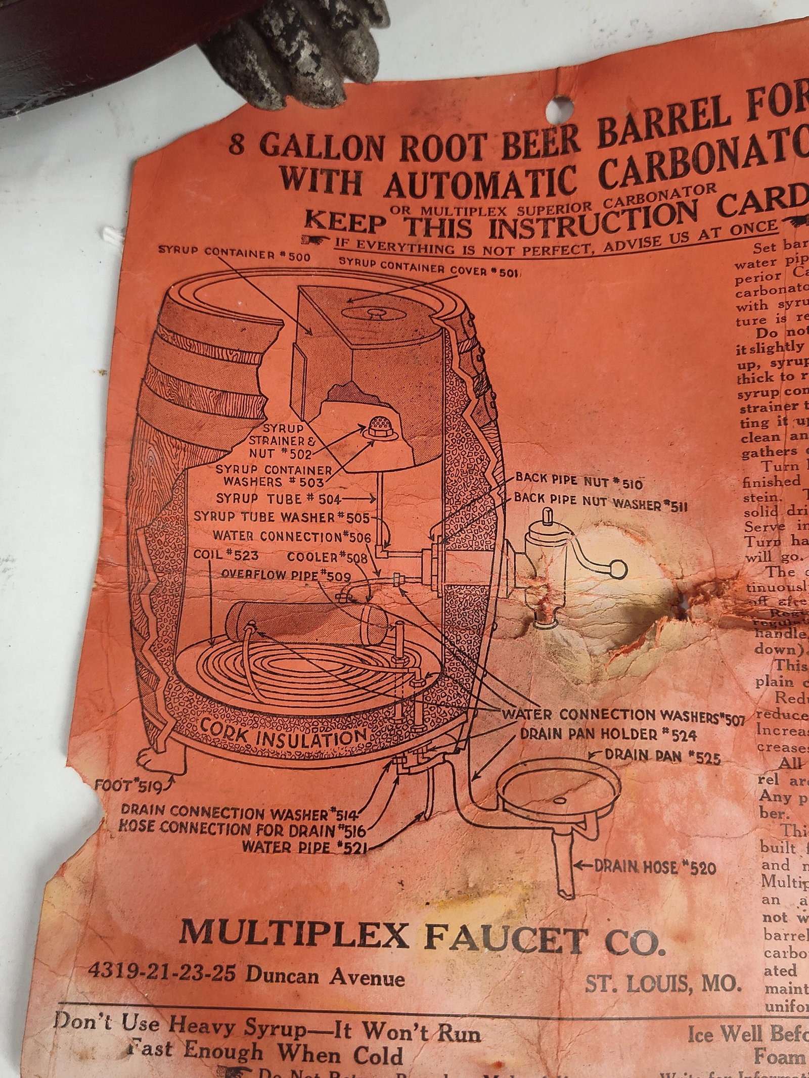 Liggett's Root Beer Barrel Dispenser - 15