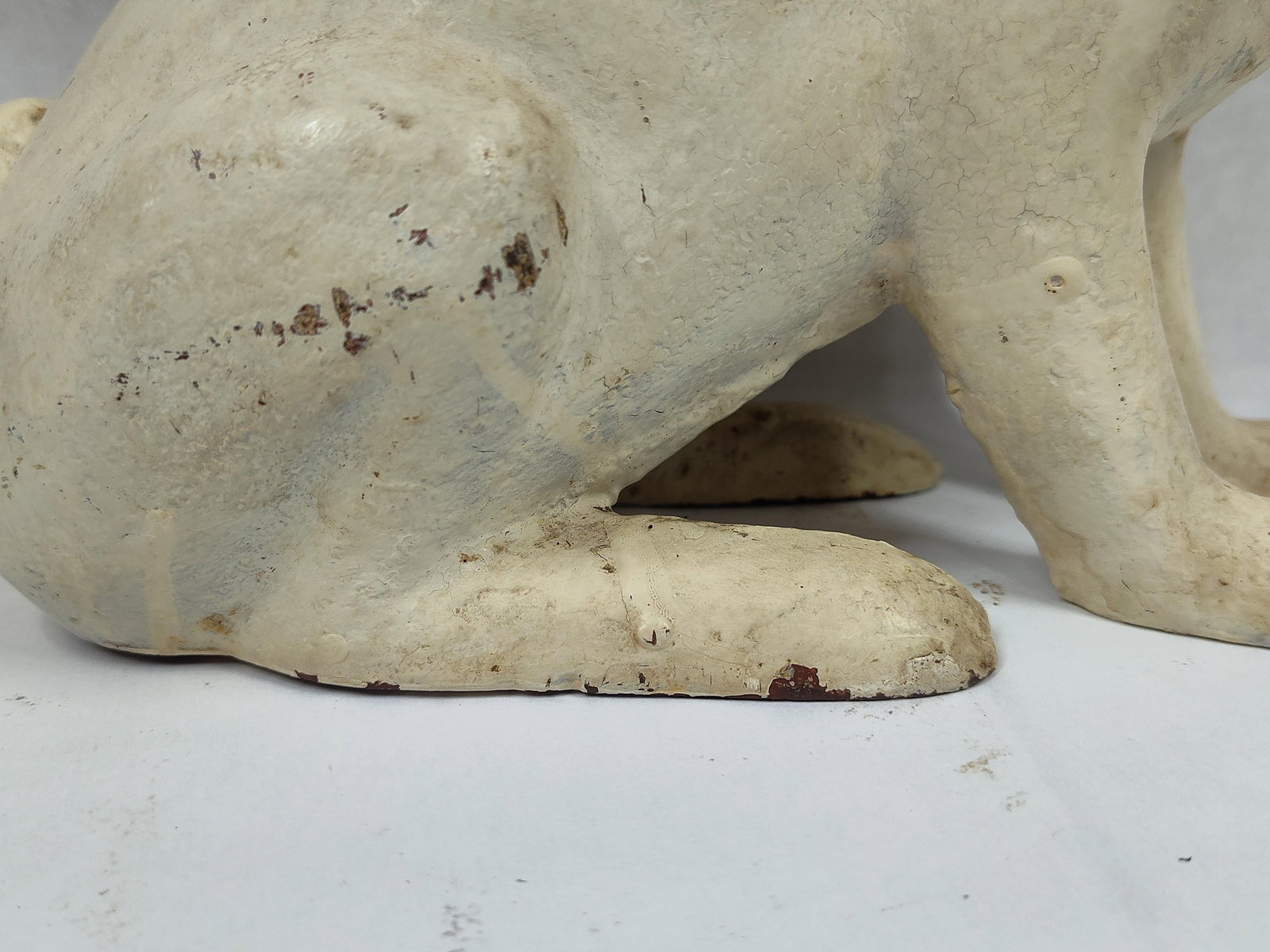 Painted Cast Iron Rabbit Doorstop - 4