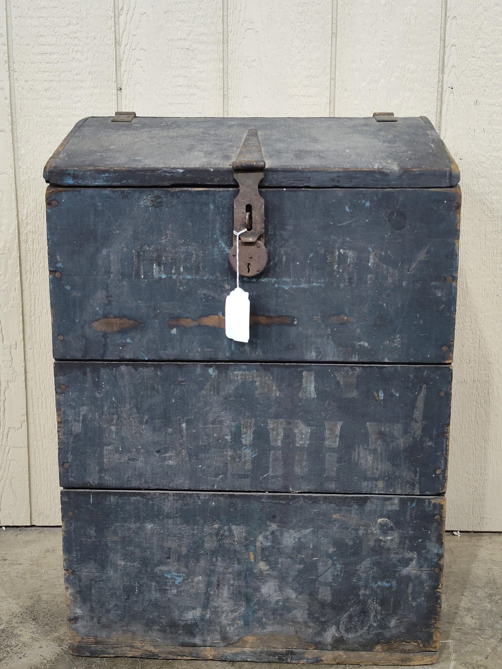 Incredible Painted Coffee Box: Outstanding original paint!! Has a name on front but is hard to read. Awesome all original piece!! 21.5in wide 16.5in deep 32in tall.